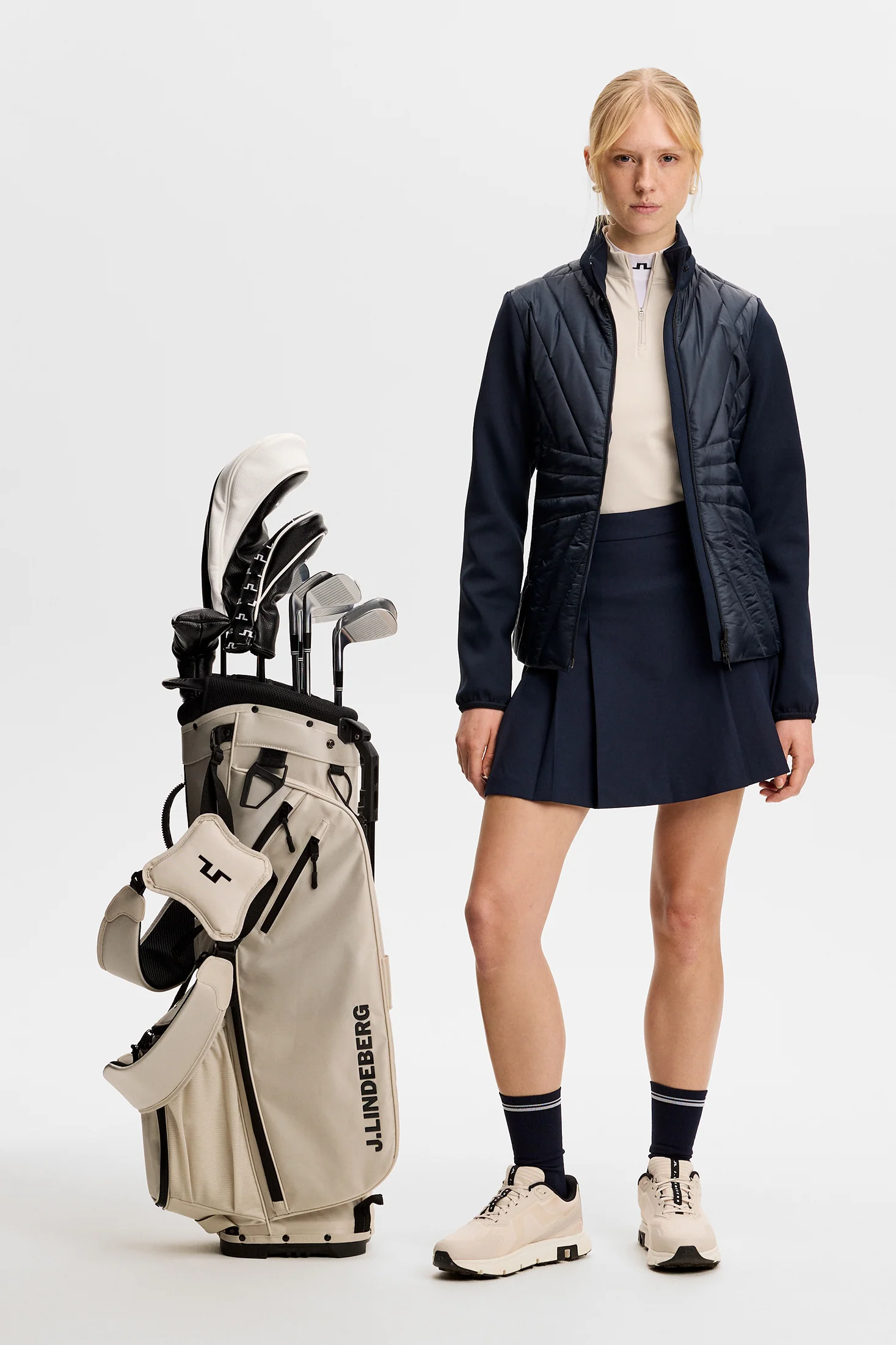 Holma Quilt Hybrid Jacket / JL Navy - Image 5