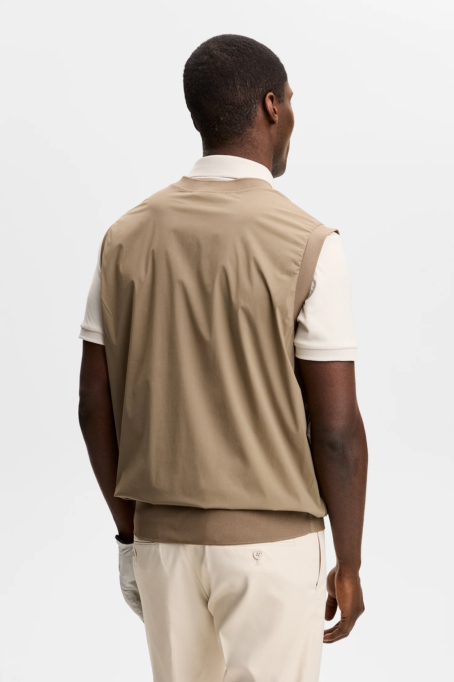 Hybrid Vest Windbreaker / Brindle - Image 3