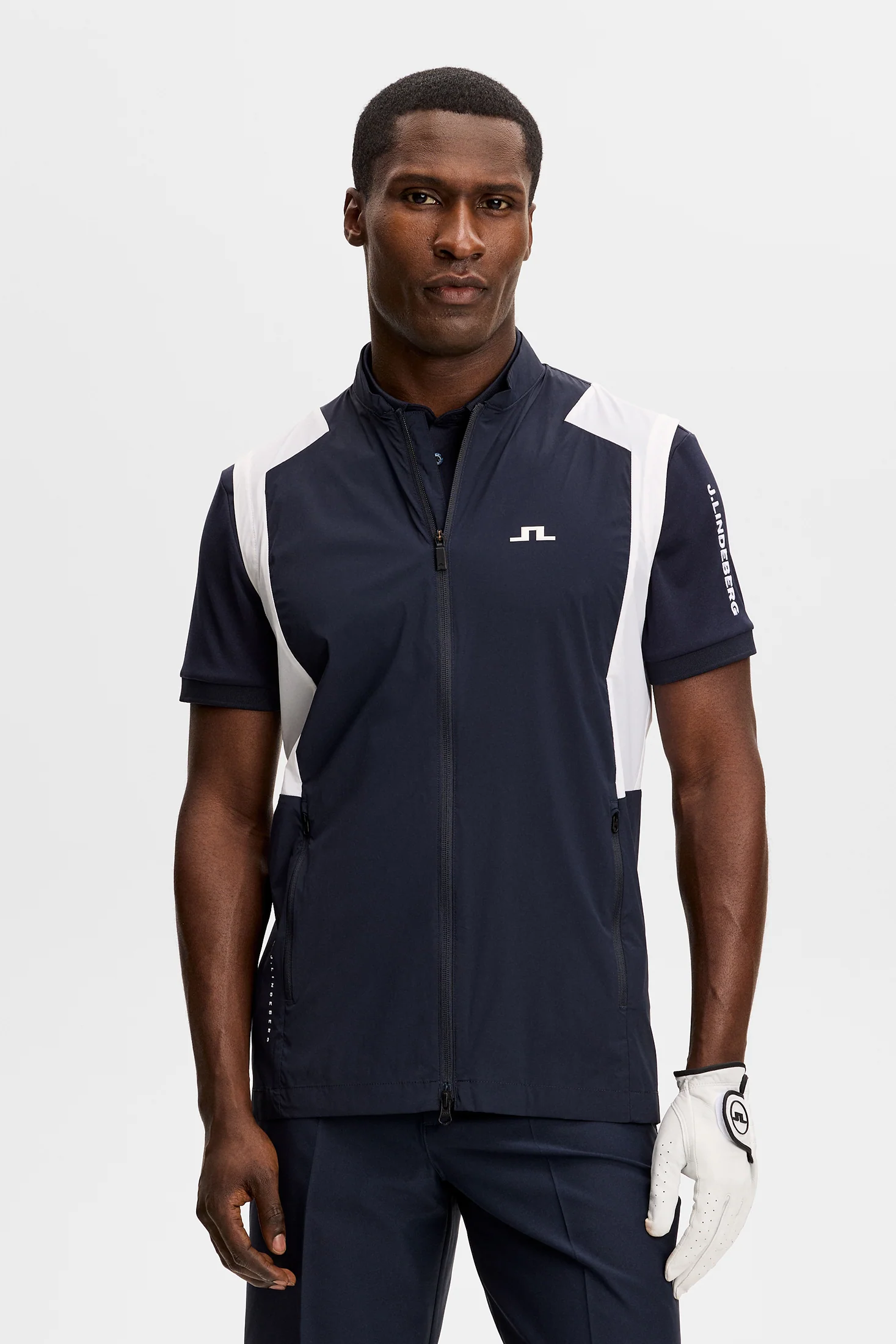 Jacs Zip Packable Vest / JL Navy - Image 2