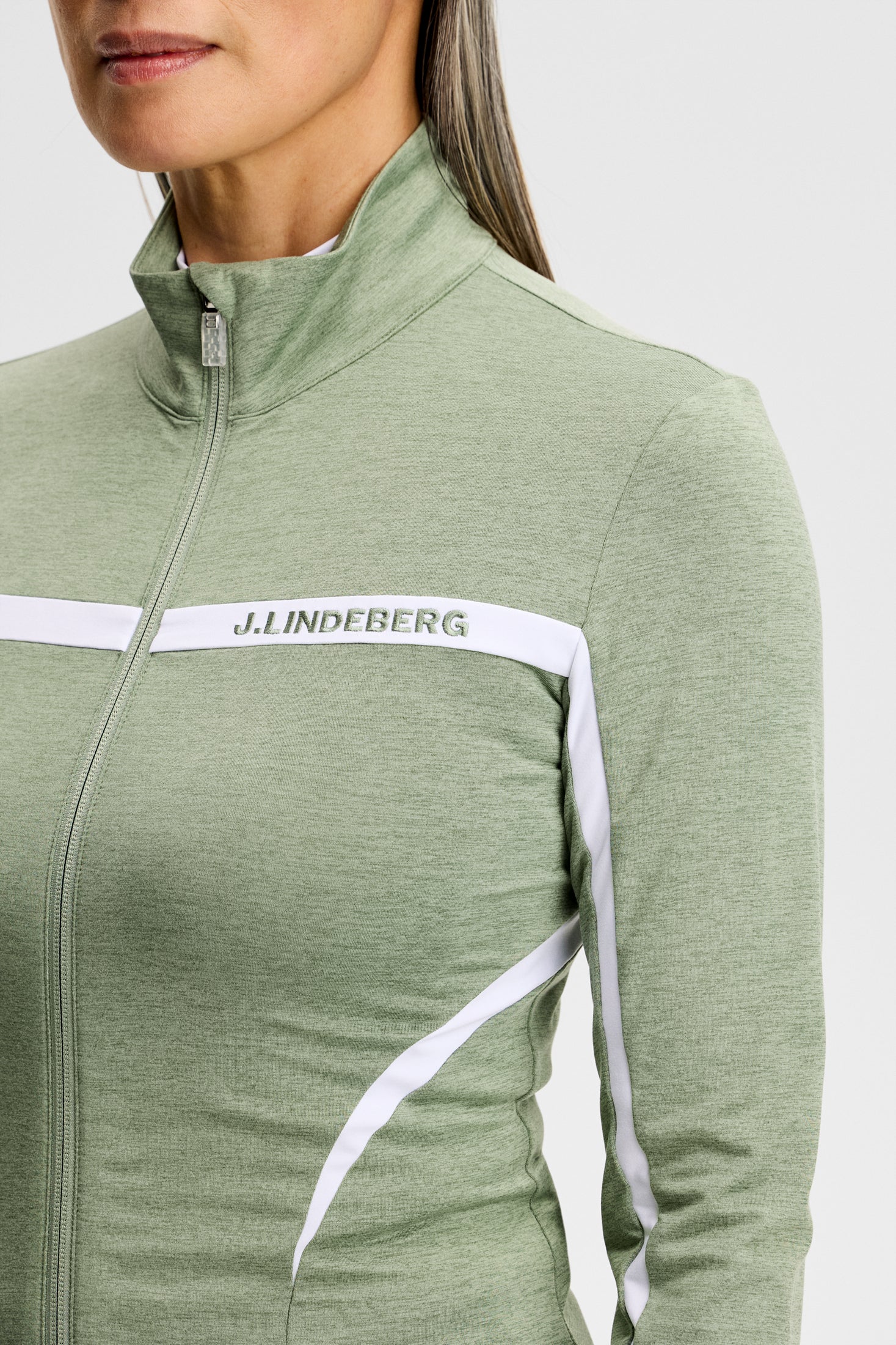 Janice Mid Layer / Hedge Green Melange - Image 6