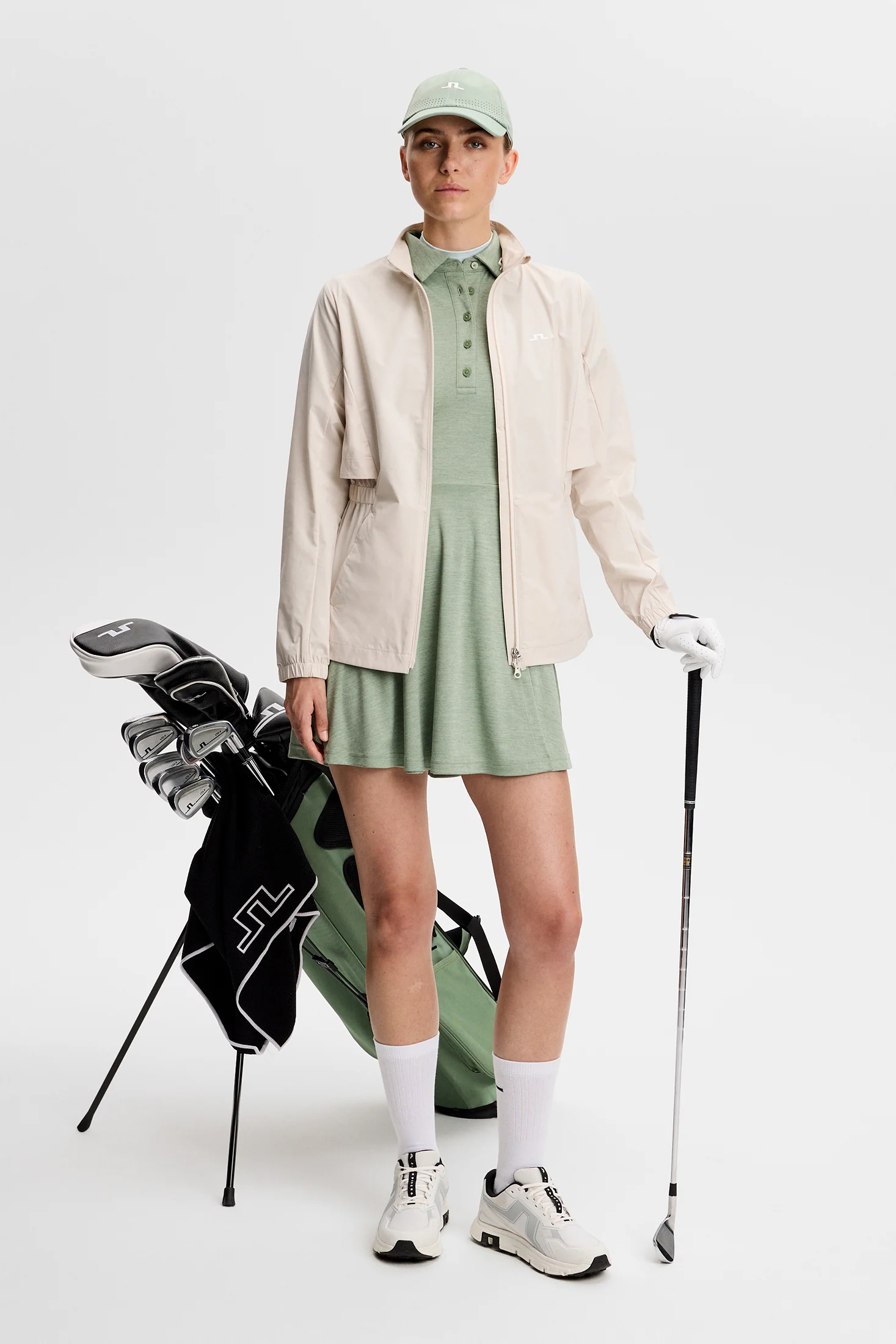 Janna Dress / Hedge Green Melange - Image 4