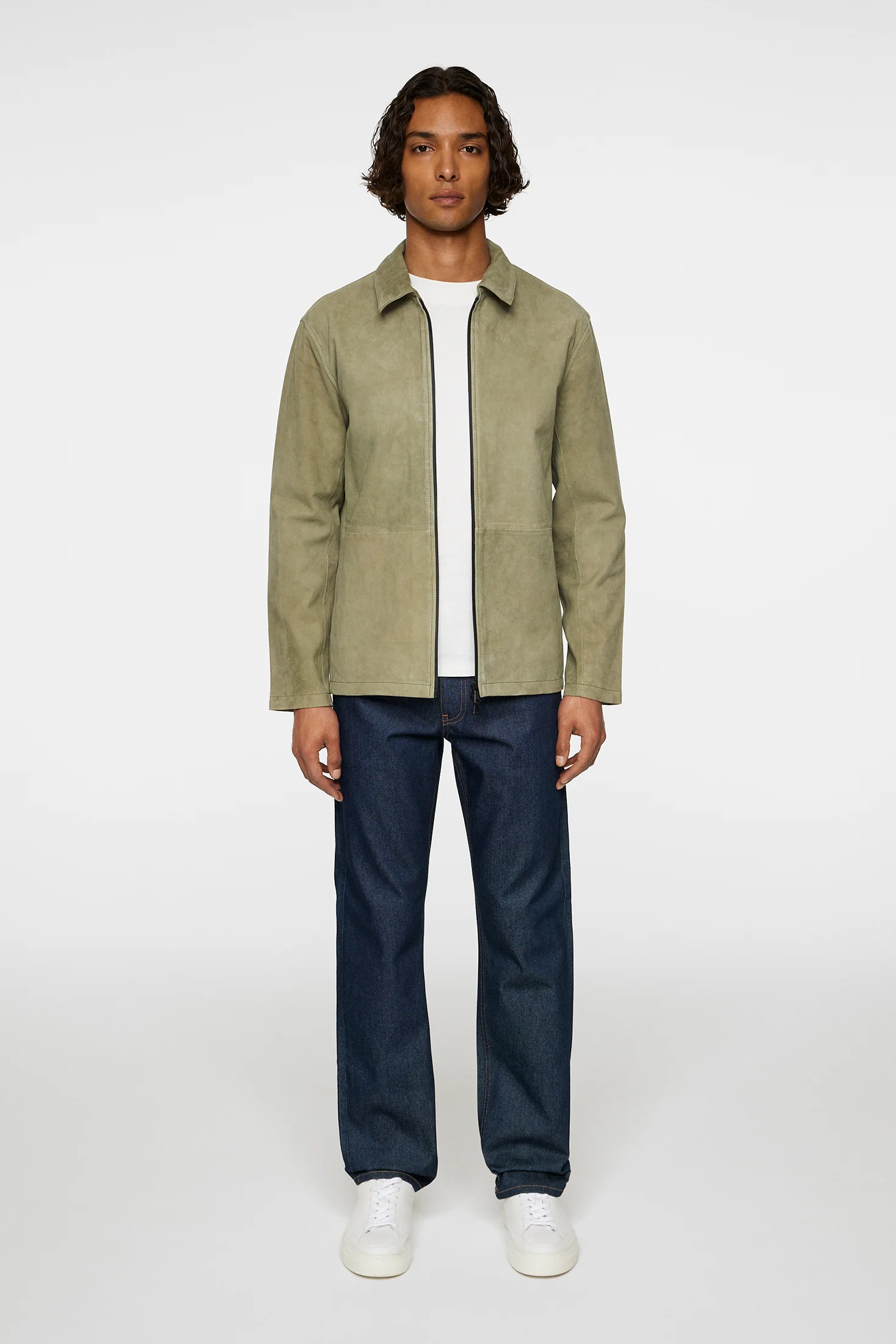 Jonah WR Suede Overshirt / Olivine - Image 5