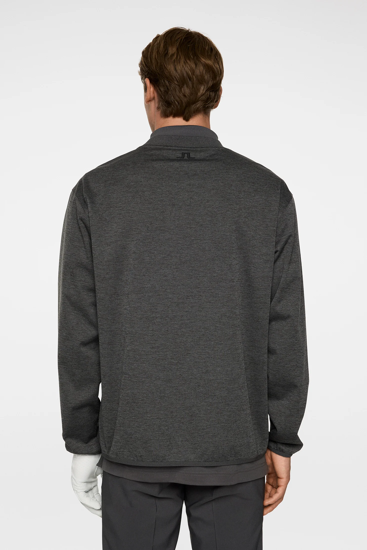 Jose Windblock Crew Neck / Asphalt and Black Melange - Image 3