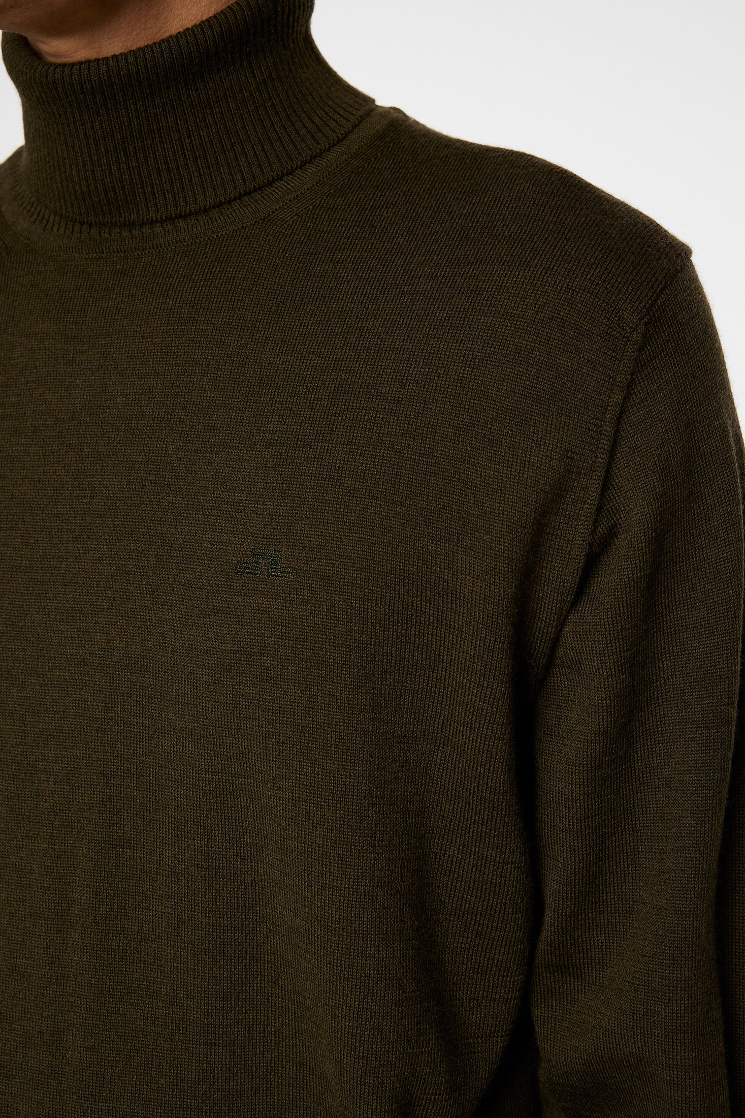 Kaden Merino Turtle Neck / Forest Green Melange - Image 6