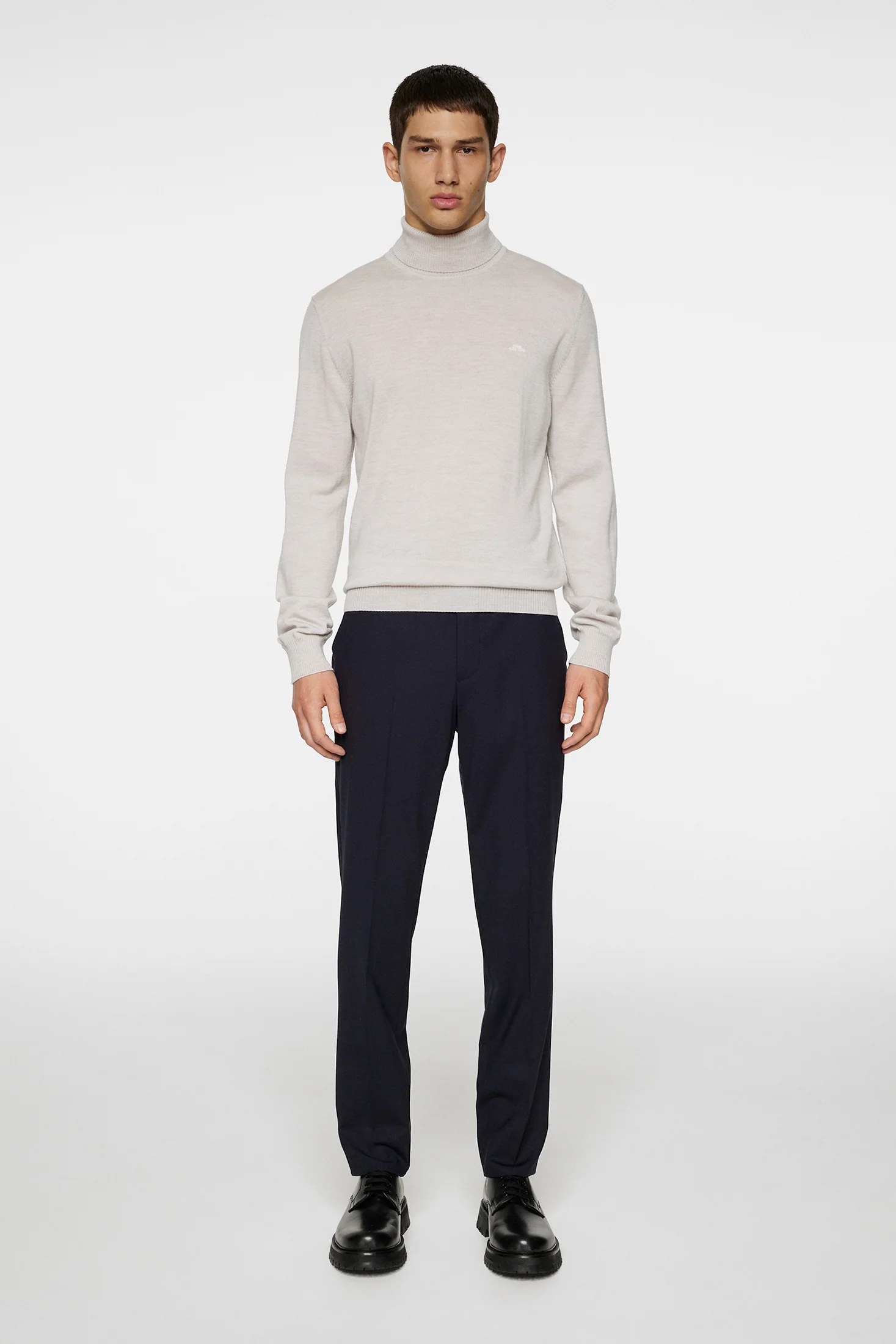 Kaden Merino Turtle Neck / Moonbeam Melange - Image 4