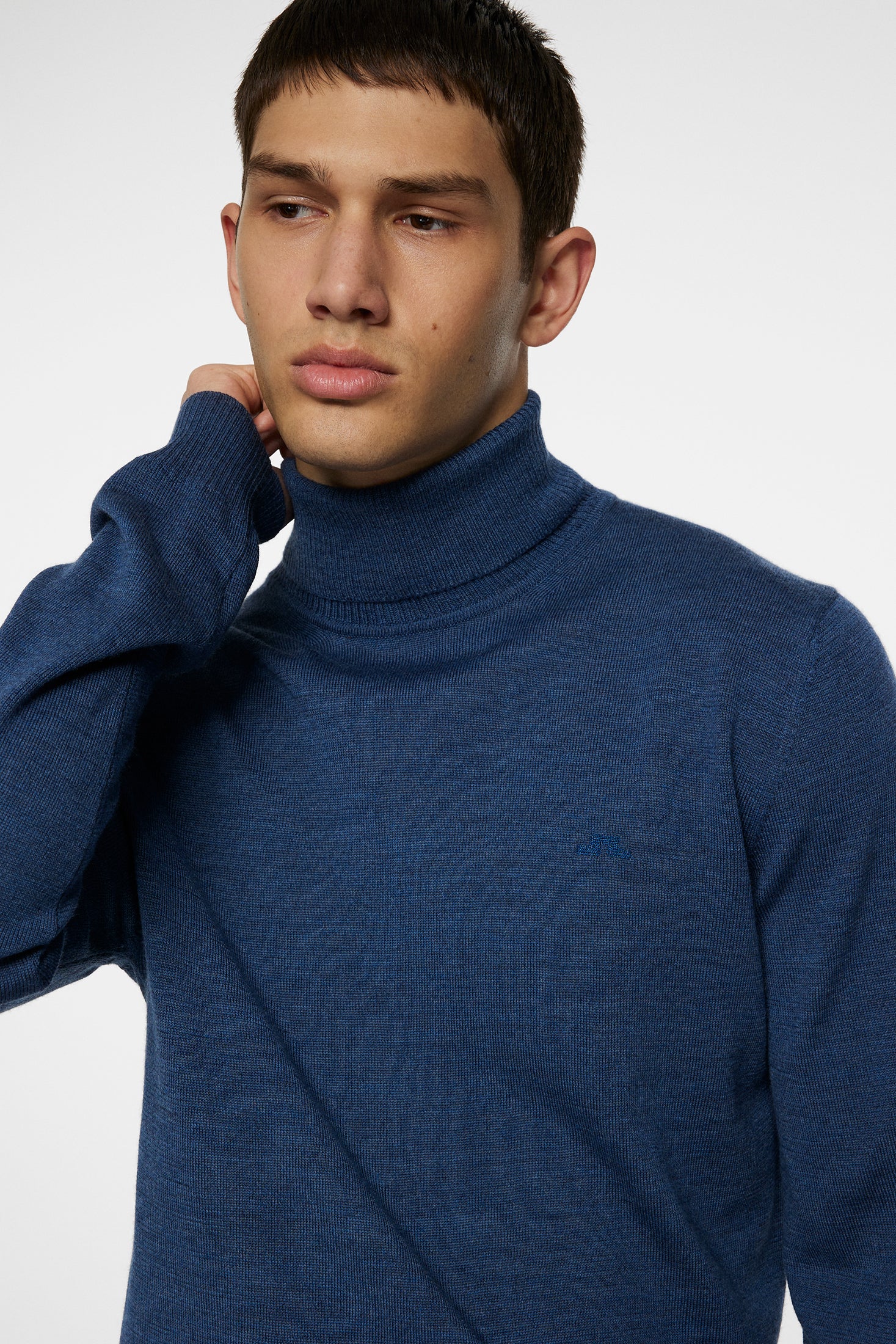 Kaden Merino Turtle Neck / Vintage Indigo Melange - Image 5