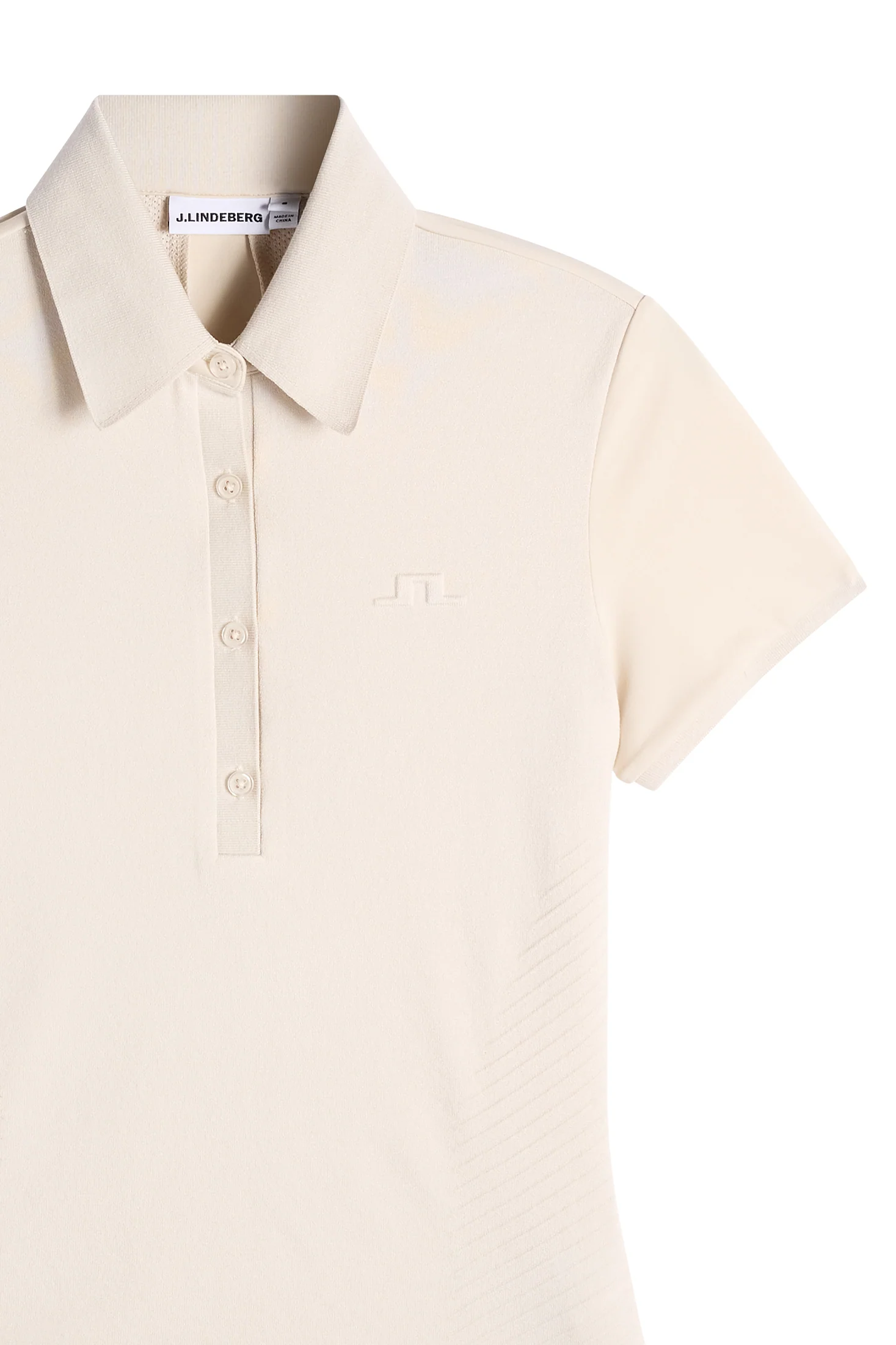 Kailey Hybrid Knit Polo Shirt / Moonbeam - Image 7