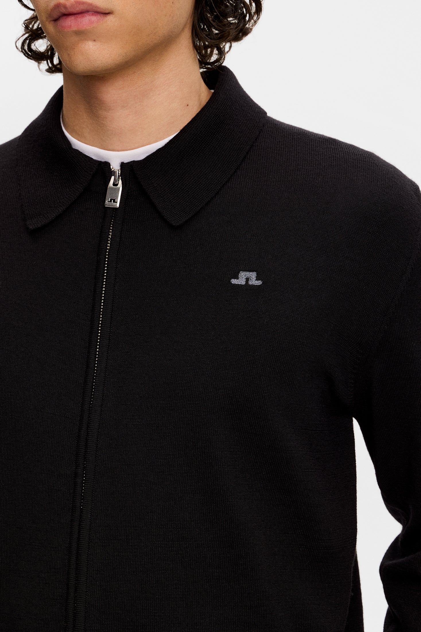Kaleb Merino Cardigan / Black - Image 4