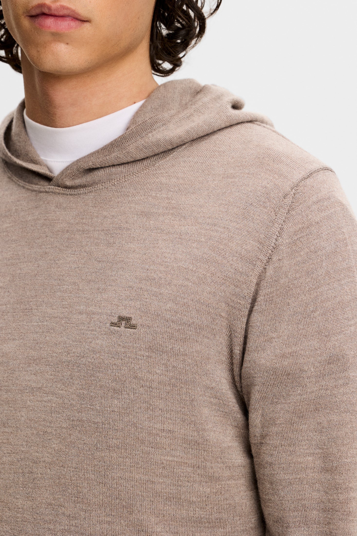 Karl Merino Hoodie / Brindle Melange - Image 5