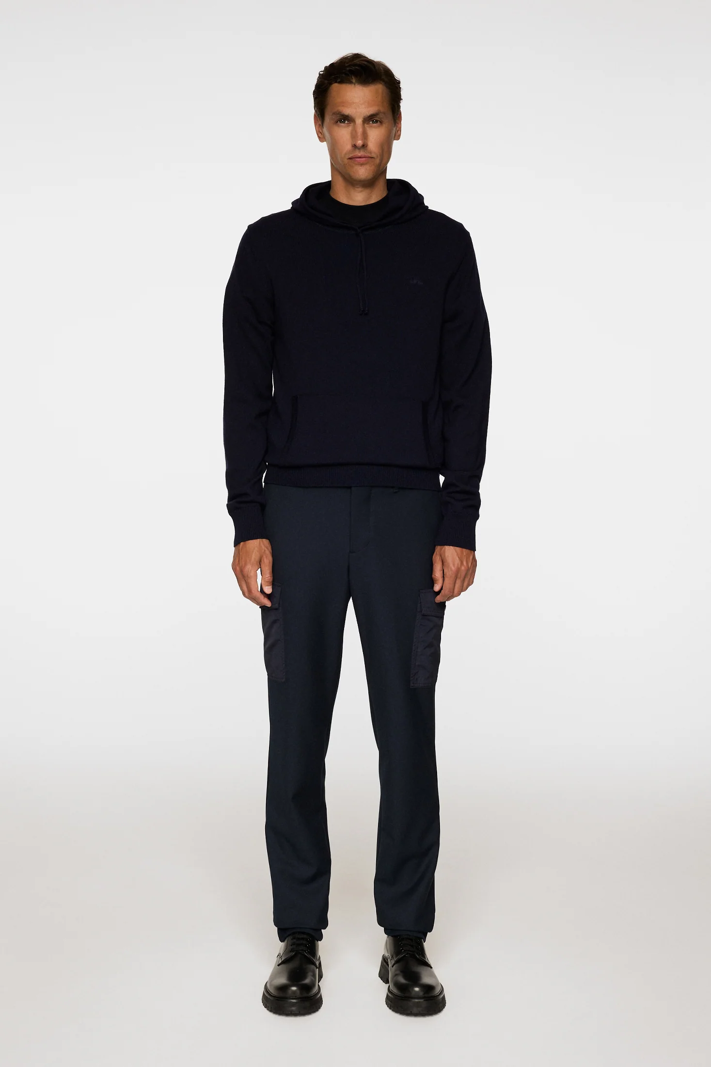 Karl Merino Hoodie / JL Navy - Image 4