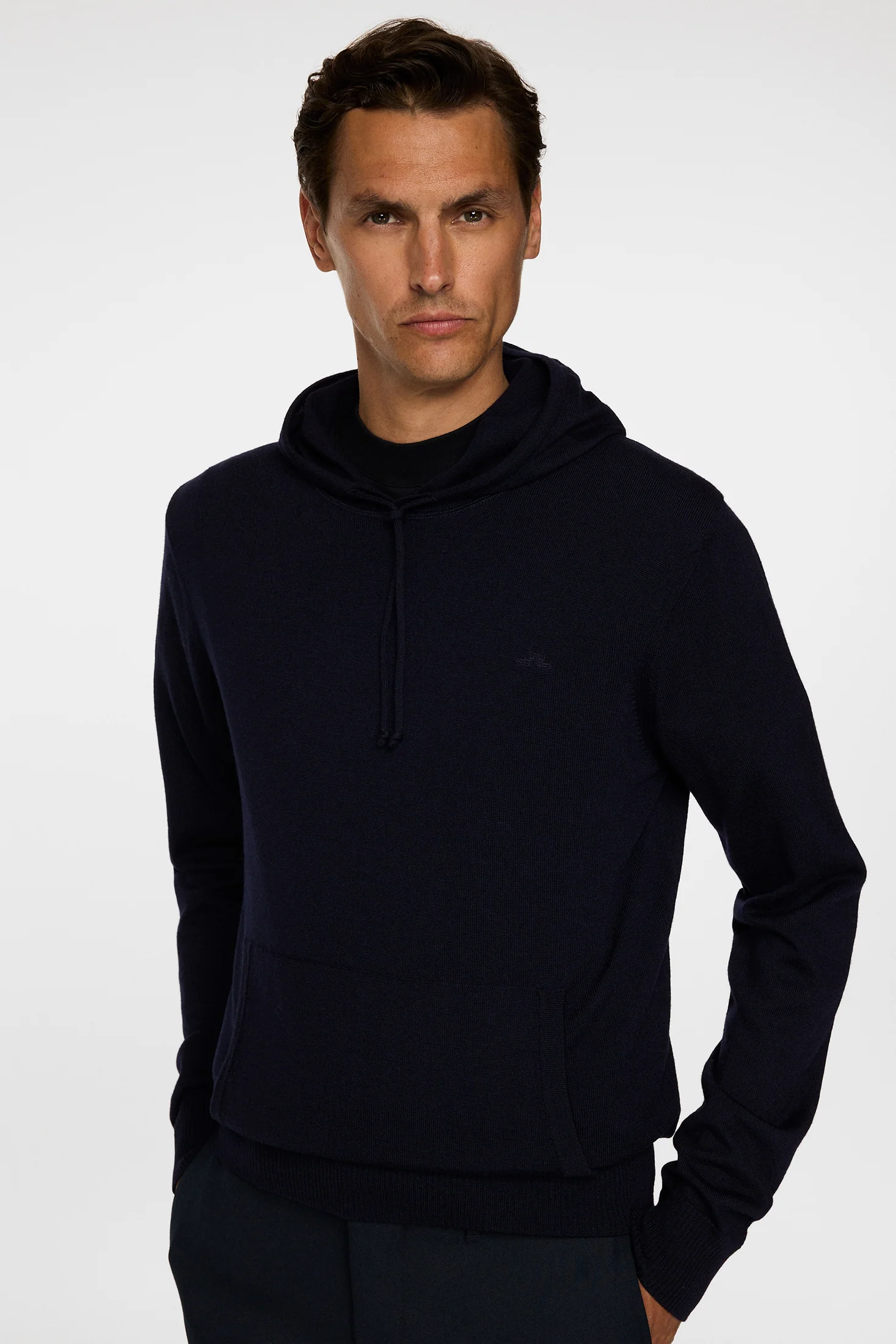 Karl Merino Hoodie / JL Navy - Image 5