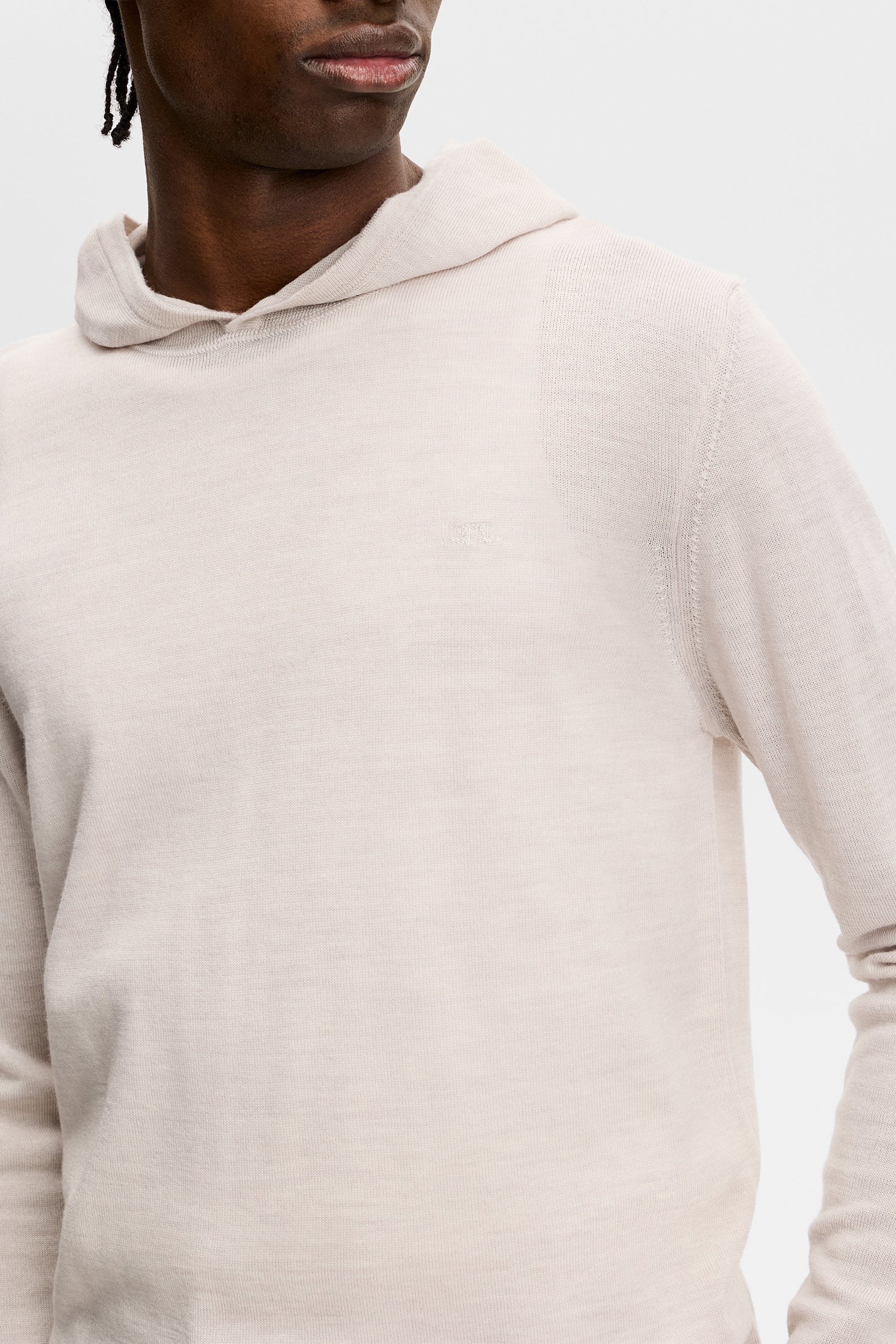 Karl Merino Hoodie / Moonbeam Melange - Image 5