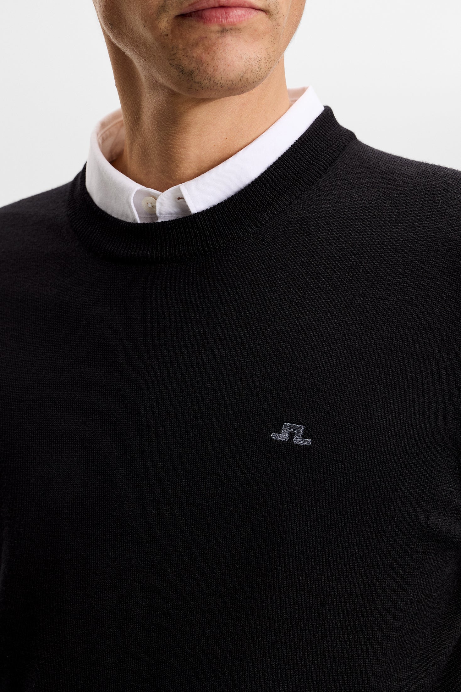 Keane Merino Crew Neck / Black - Image 5