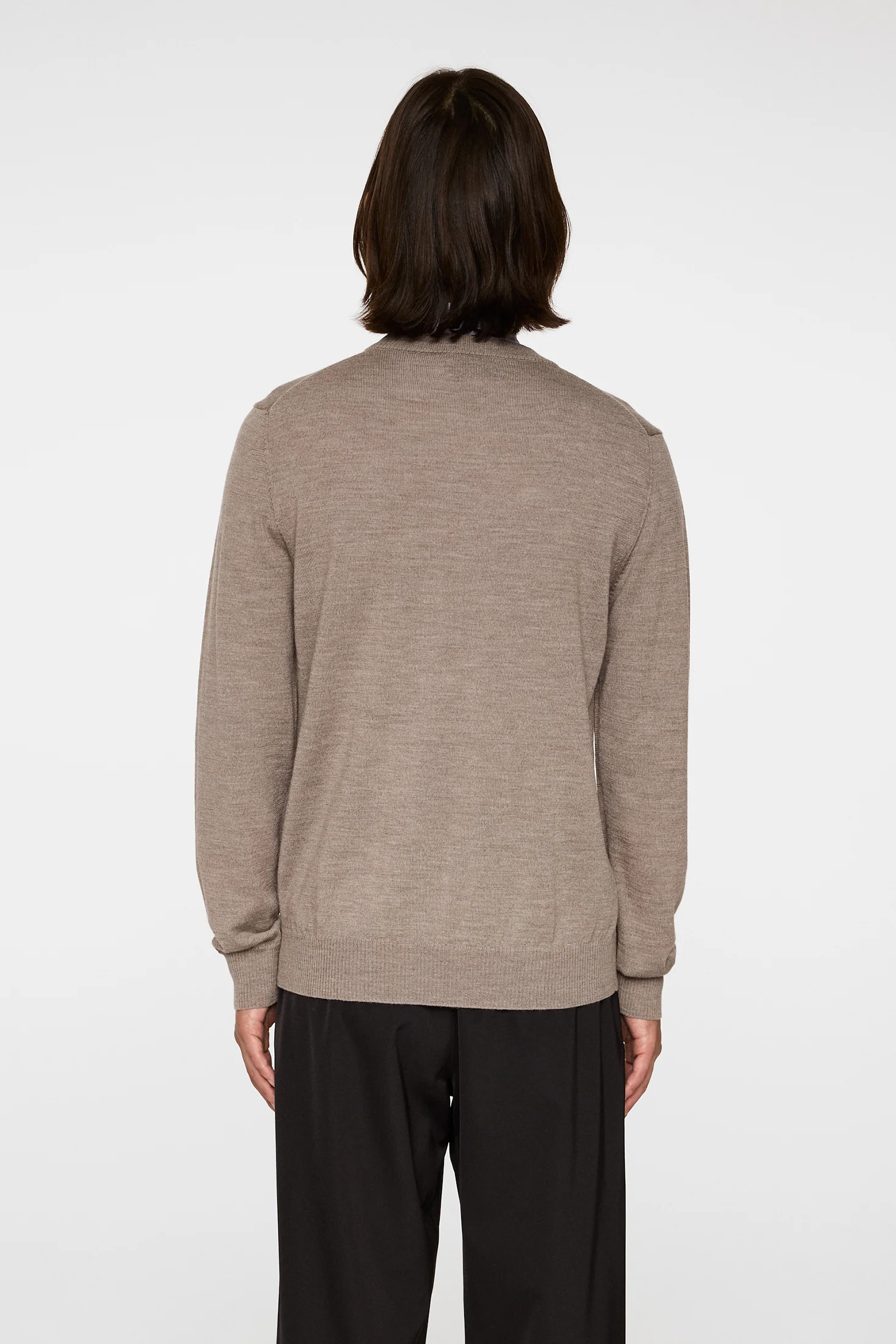 Keane Merino Crew Neck / Brindle Melange - Image 3