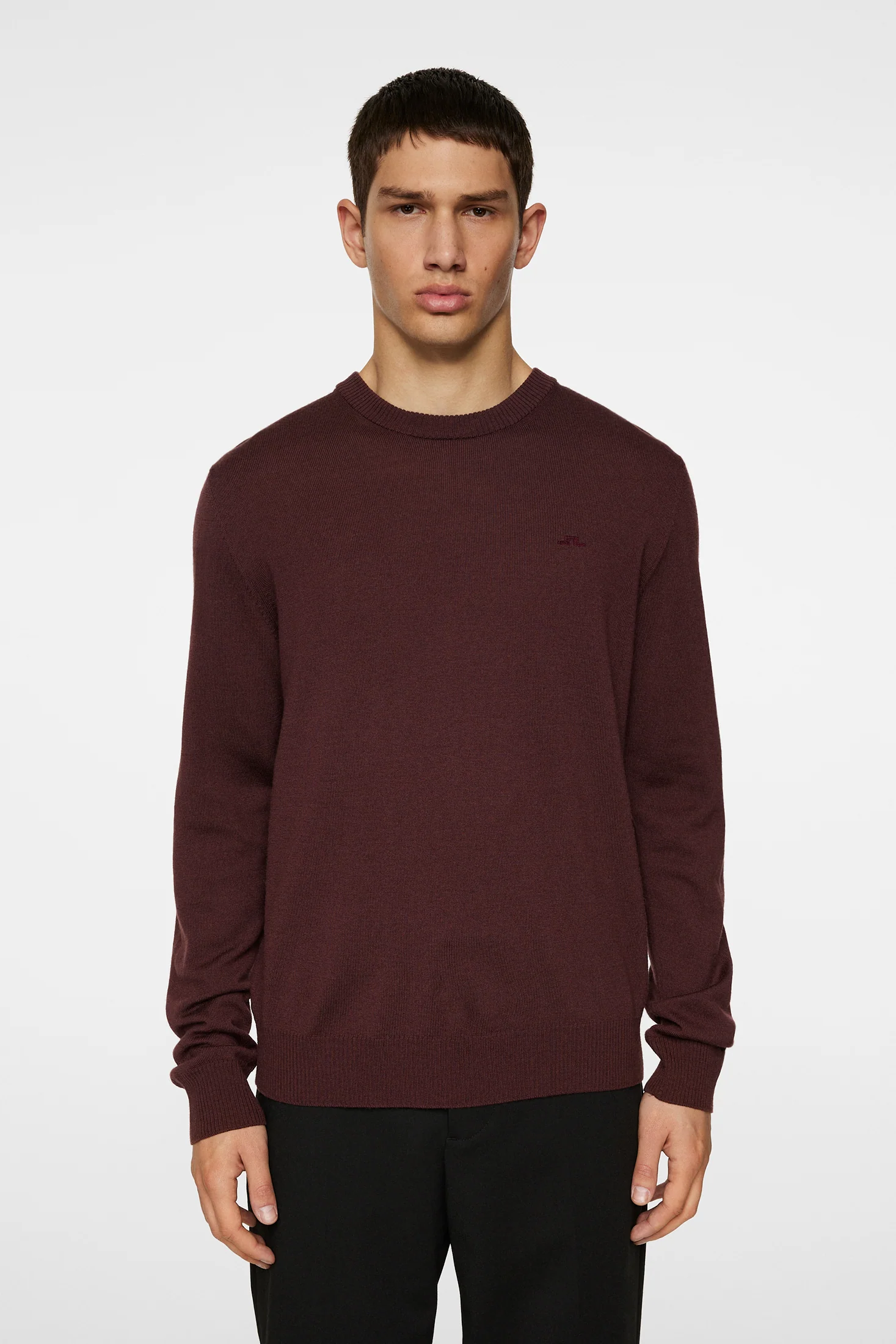 Keane Merino Crew Neck / Huckleberry - Image 2