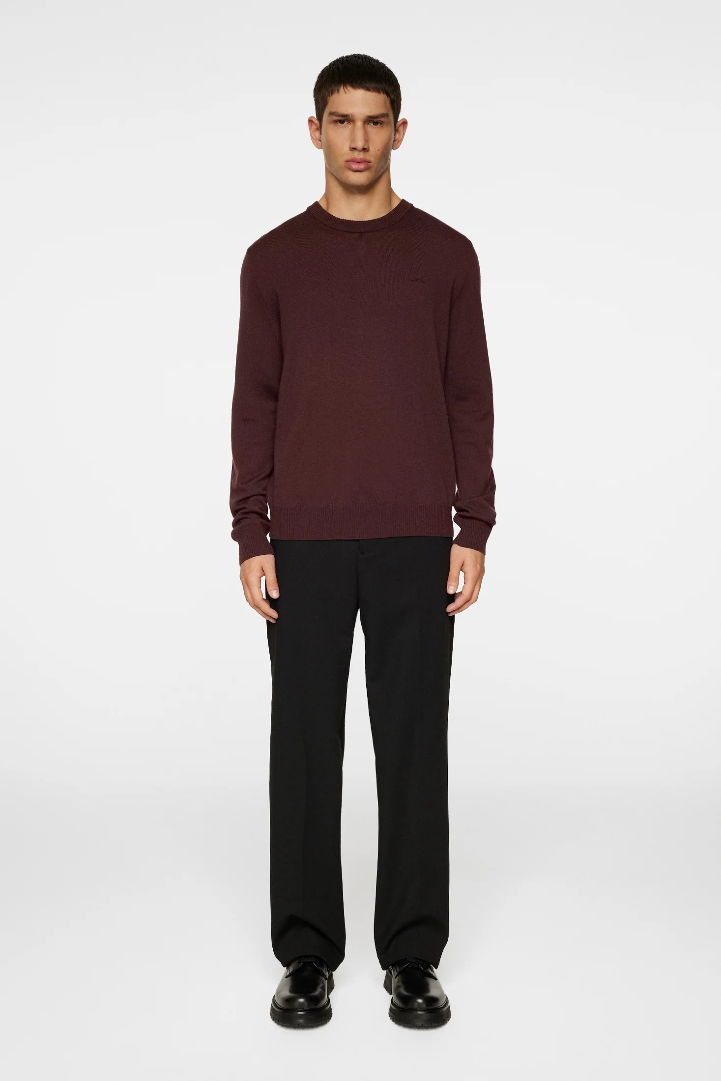Keane Merino Crew Neck / Huckleberry - Image 4