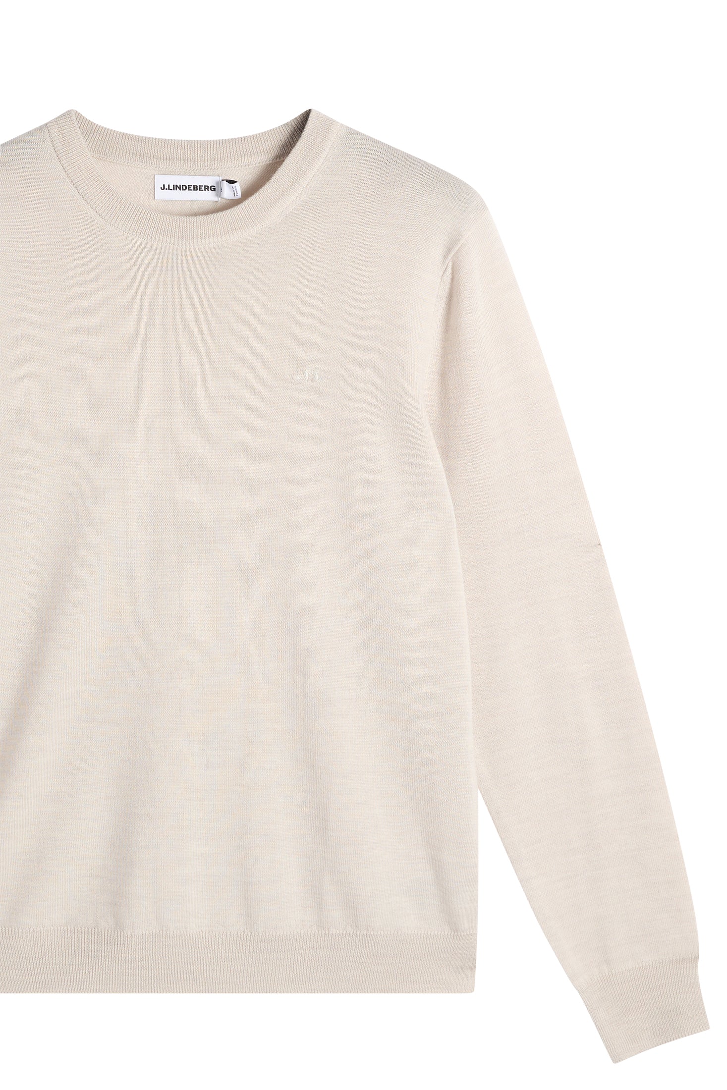 Keane Merino Crew Neck / Moonbeam Melange - Image 3