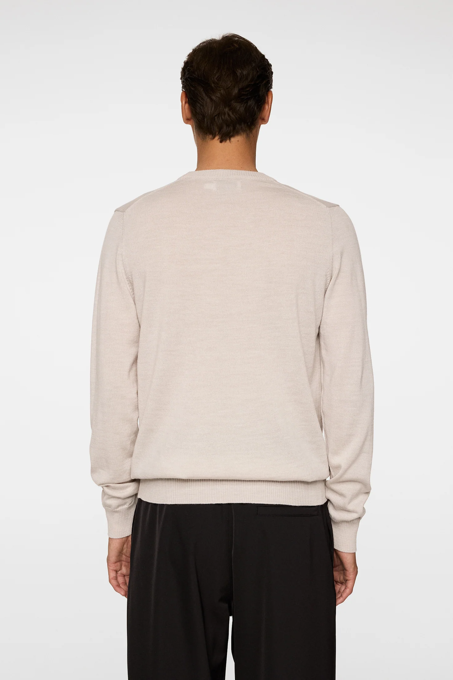 Keane Merino Crew Neck / Moonbeam Melange - Image 3