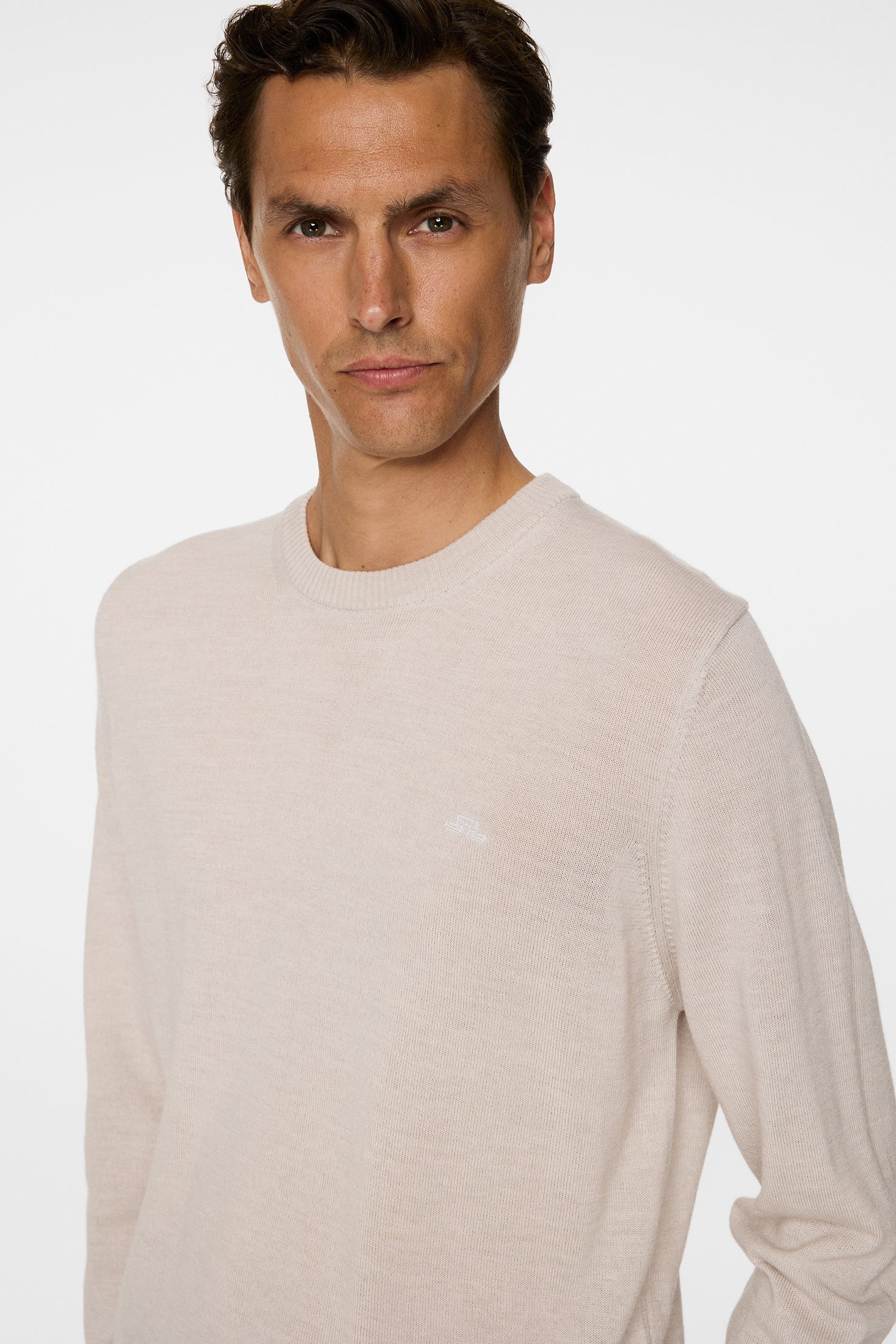 Keane Merino Crew Neck / Moonbeam Melange - Image 5