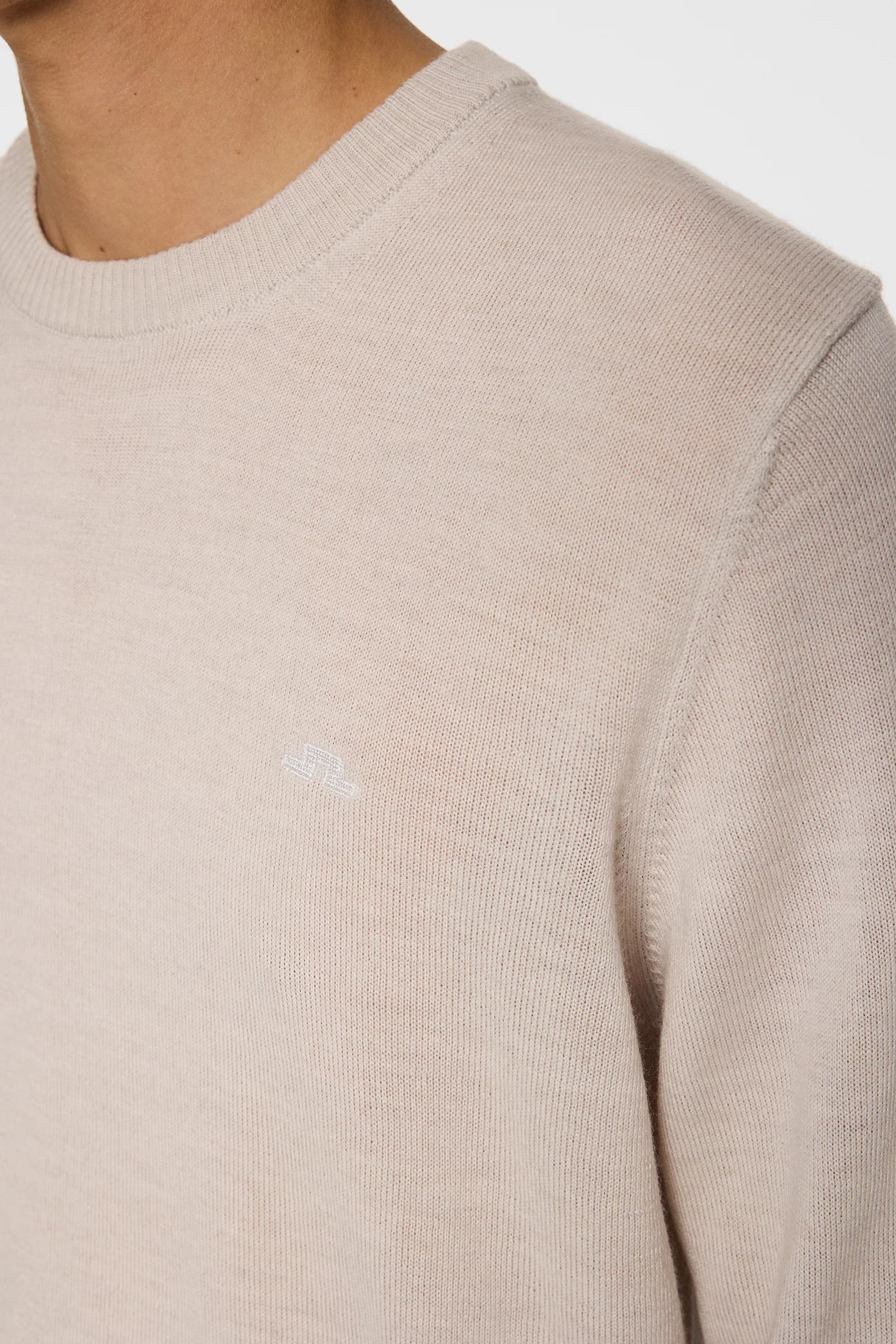 Keane Merino Crew Neck / Moonbeam Melange - Image 6