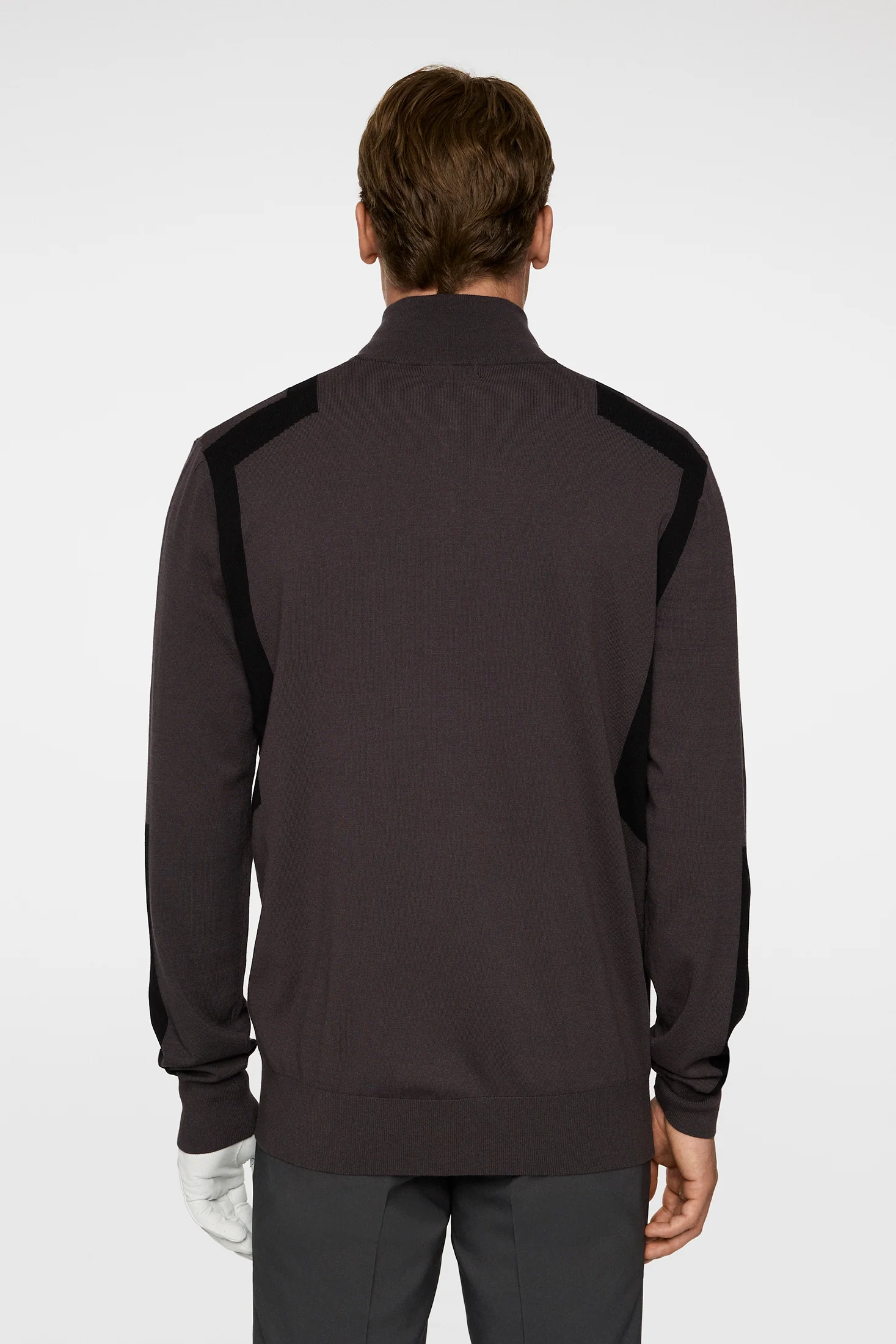 Kendrick Knitted Zip Sweater / Asphalt - Image 3