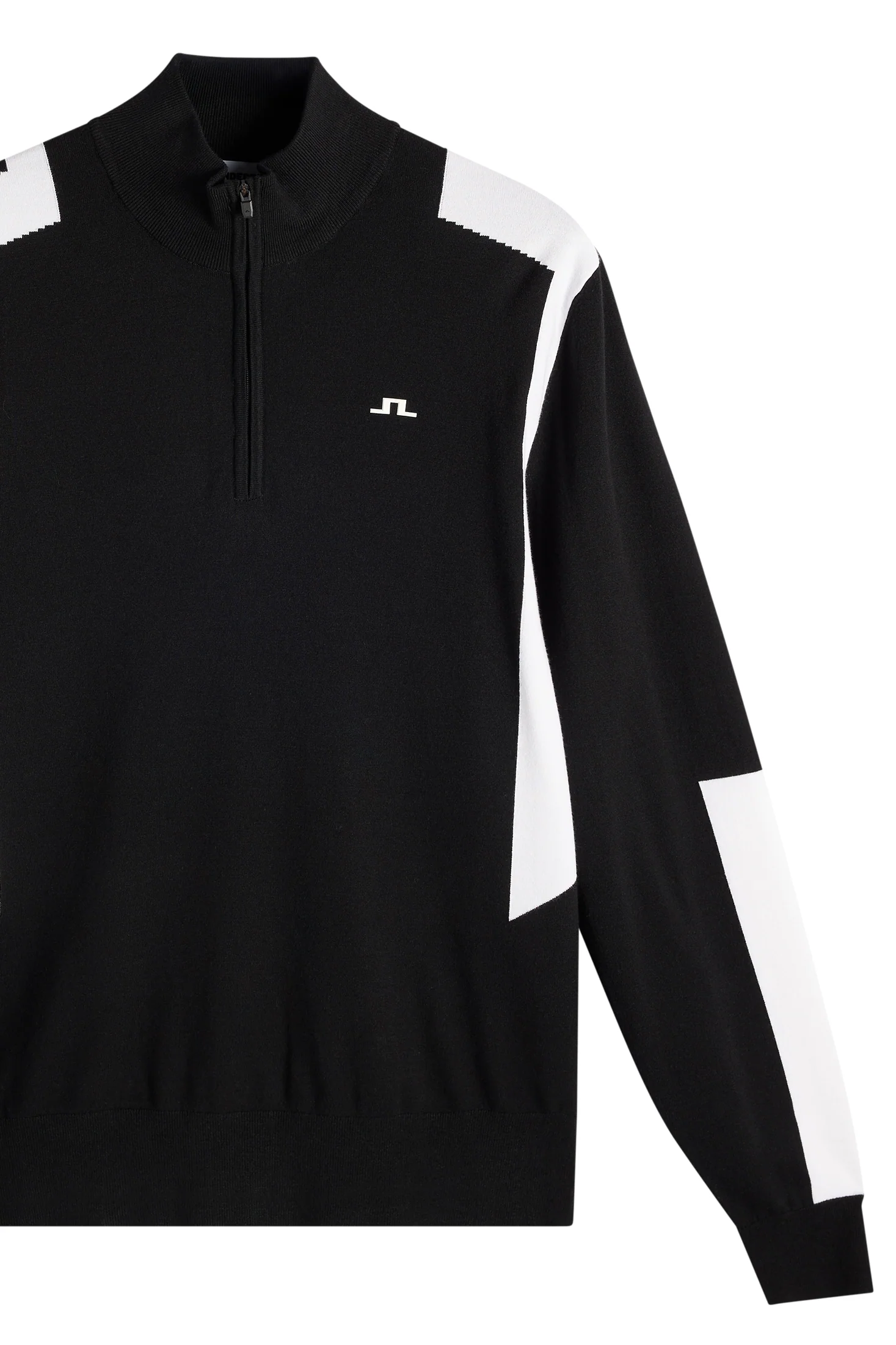 Kendrick Knitted Zip Sweater / Black - Image 2