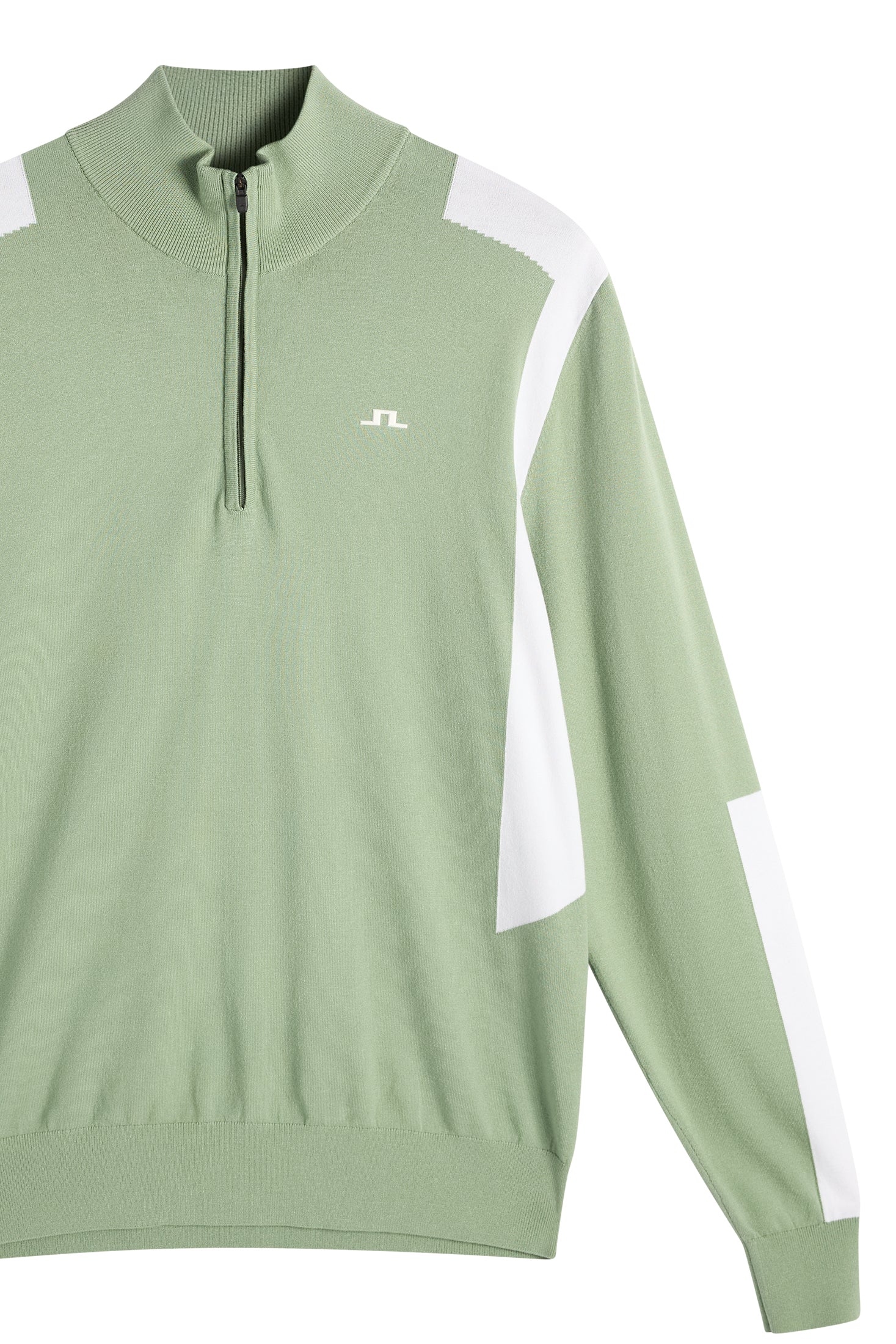 Kendrick Knitted Zip Sweater / Hedge Green - Image 6