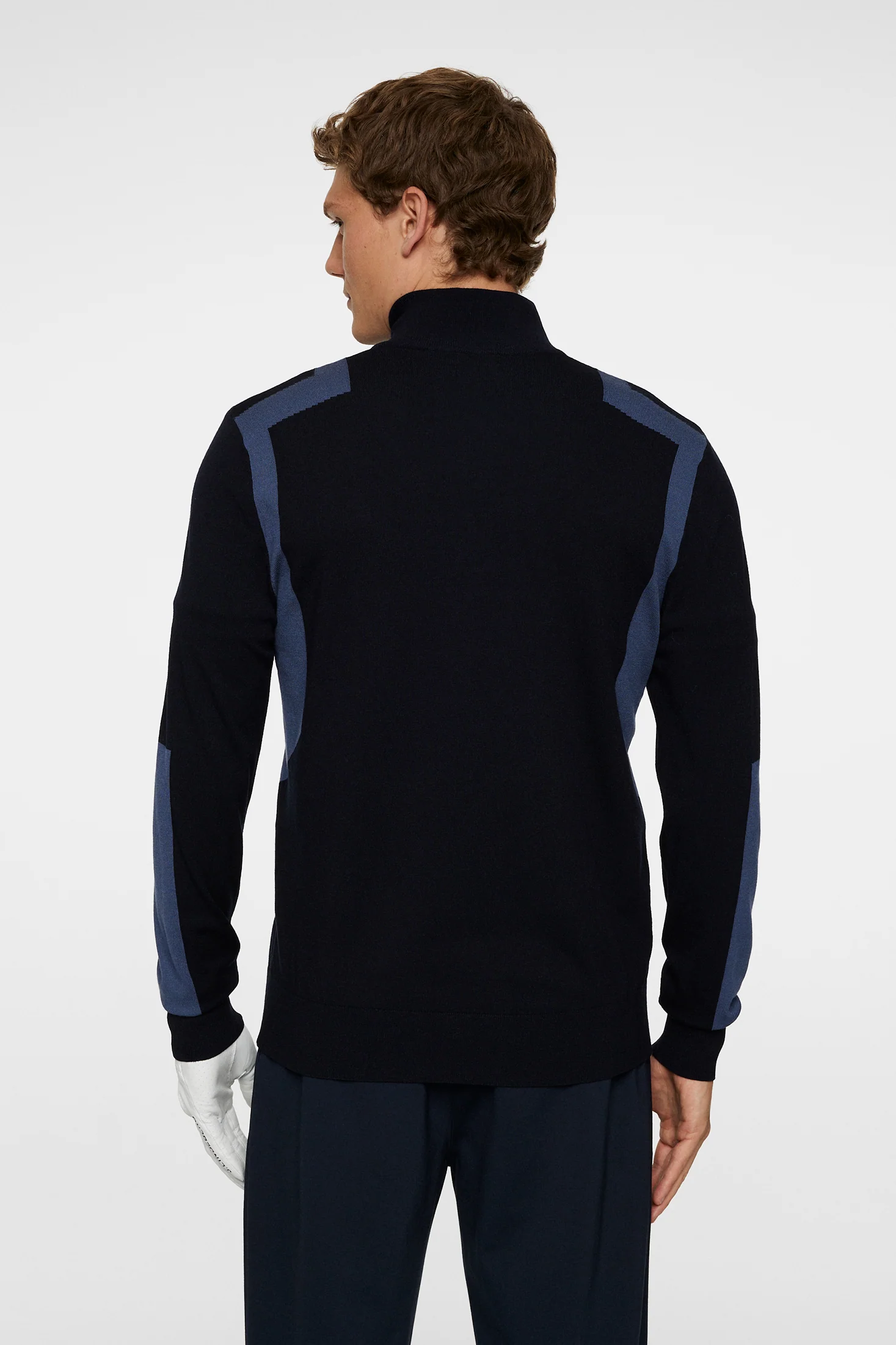 Kendrick Knitted Zip Sweater / JL Navy - Image 3