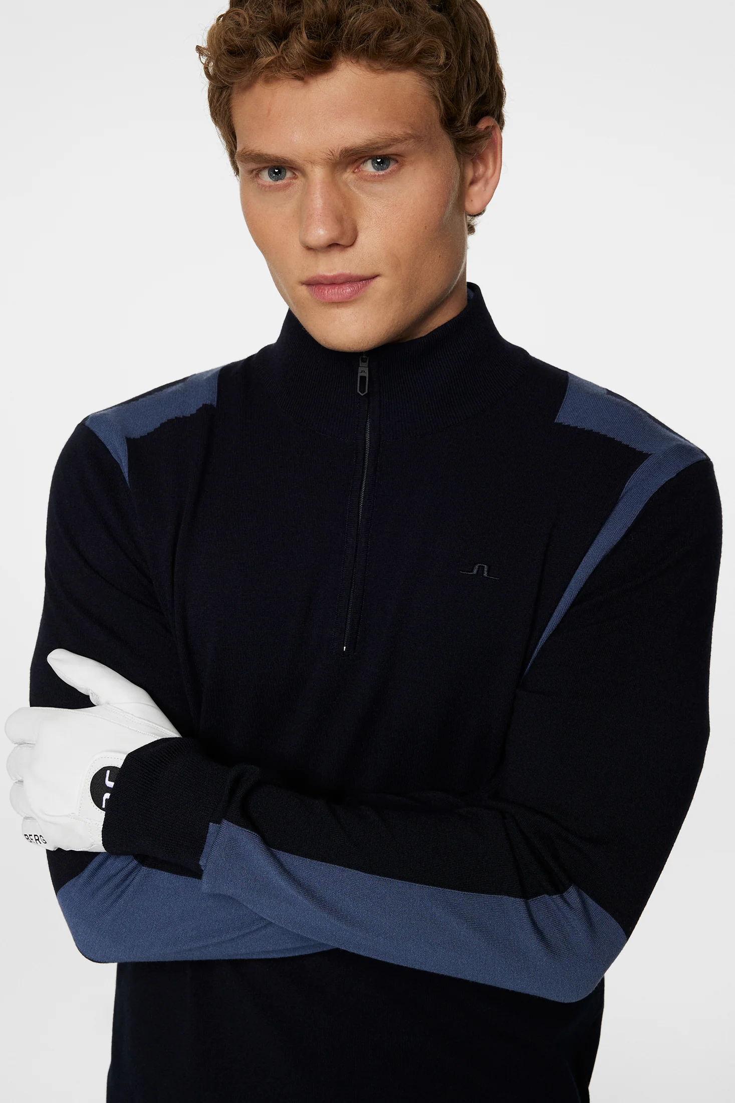 Kendrick Knitted Zip Sweater / JL Navy - Image 5