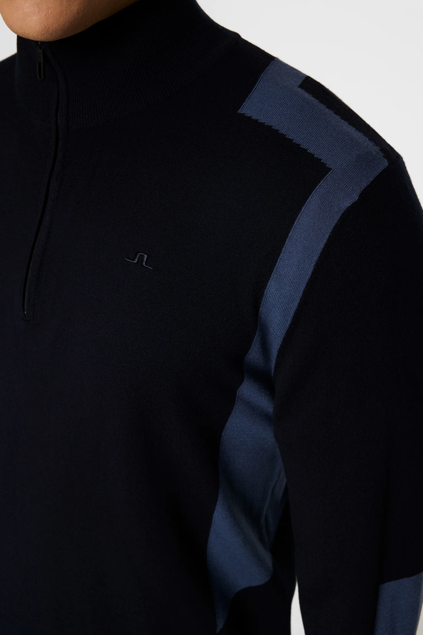 Kendrick Knitted Zip Sweater / JL Navy - Image 6
