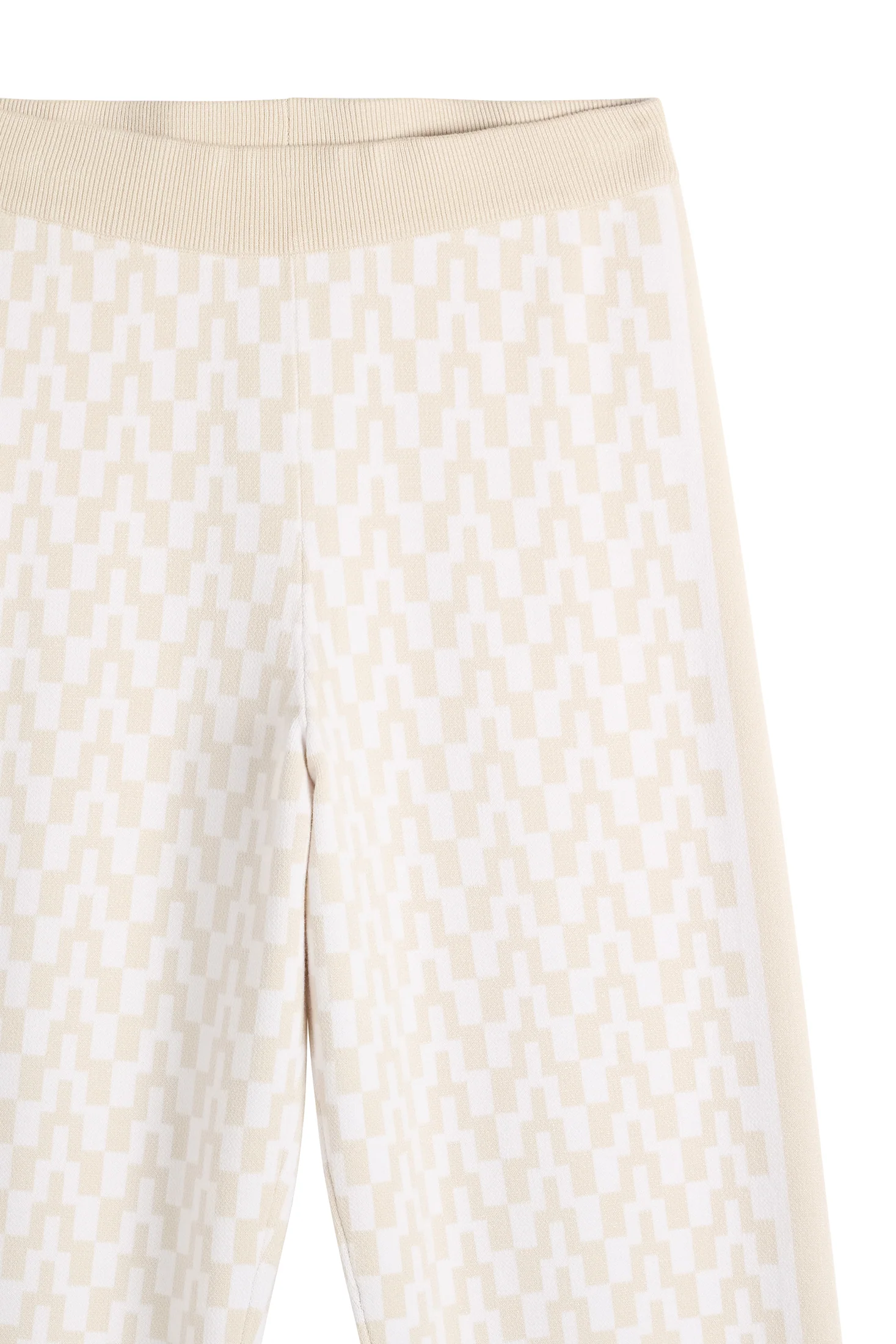 Kera Knitted Jacquard Pant / Bridge Stack Moonbeam M - Image 6