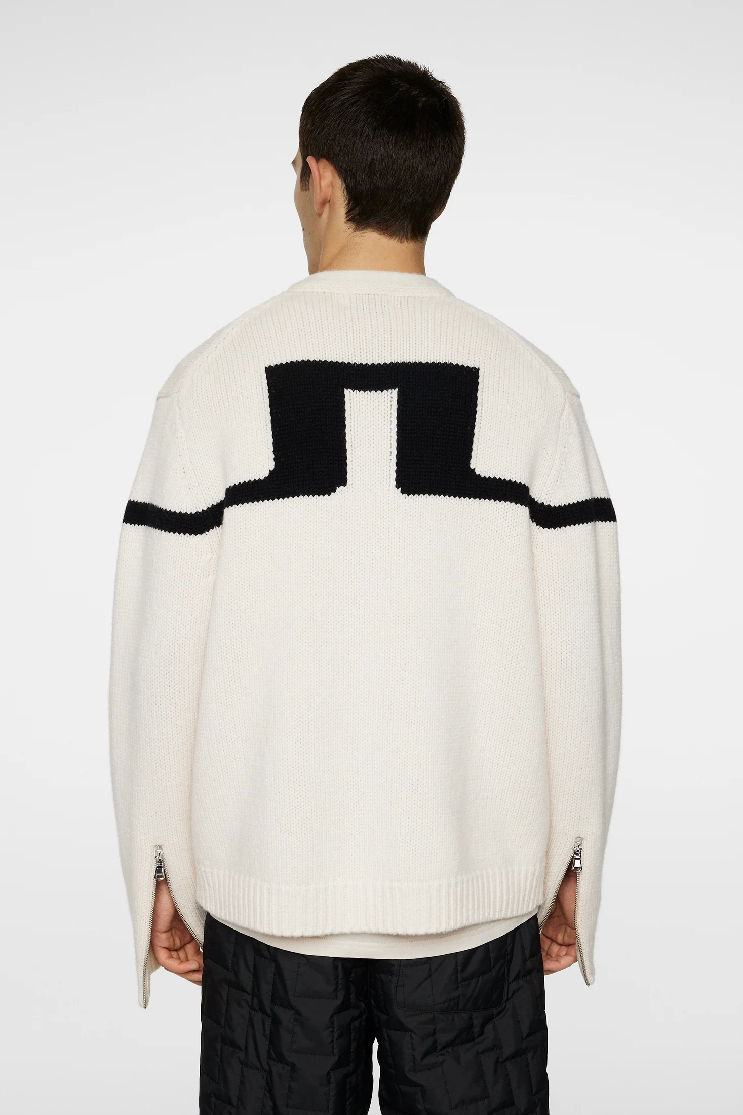 Kessler Biker Zip Knit / Moonbeam - Image 4