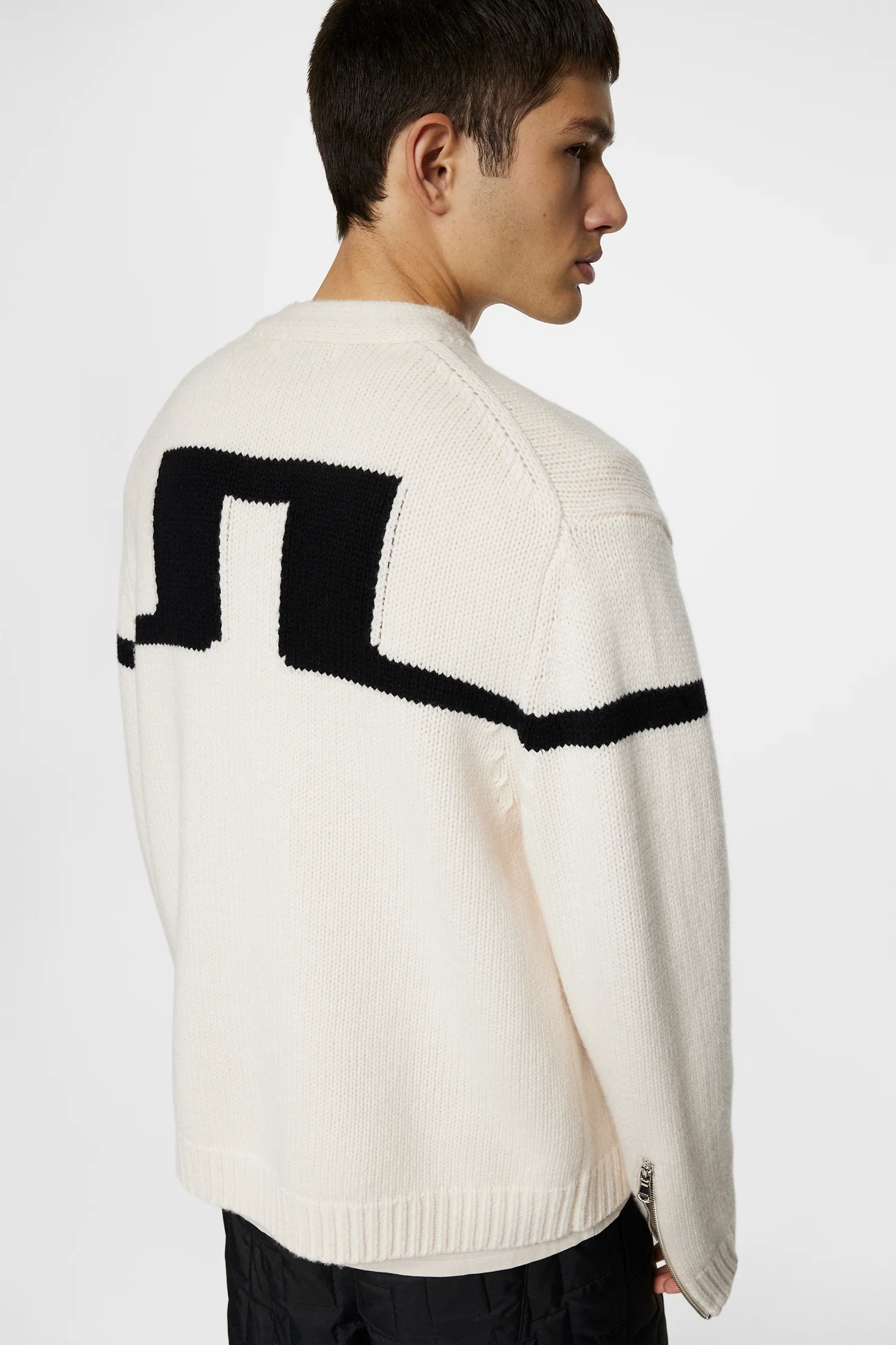 Kessler Biker Zip Knit / Moonbeam - Image 6