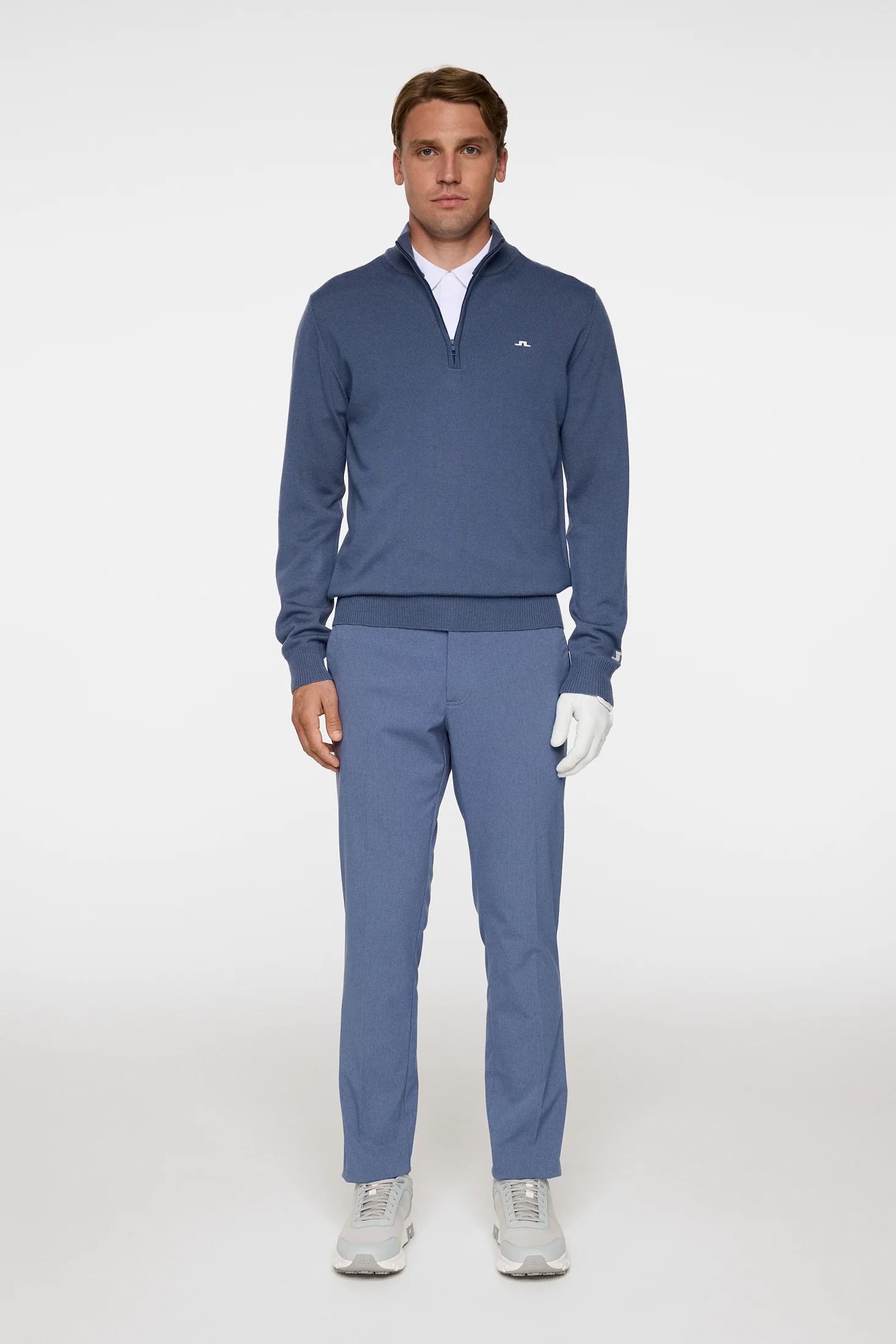 Kian Zipped Sweater / Vintage Indigo - Image 4