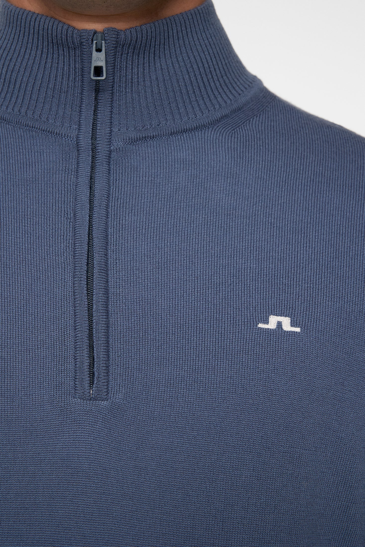 Kian Zipped Sweater / Vintage Indigo - Image 6