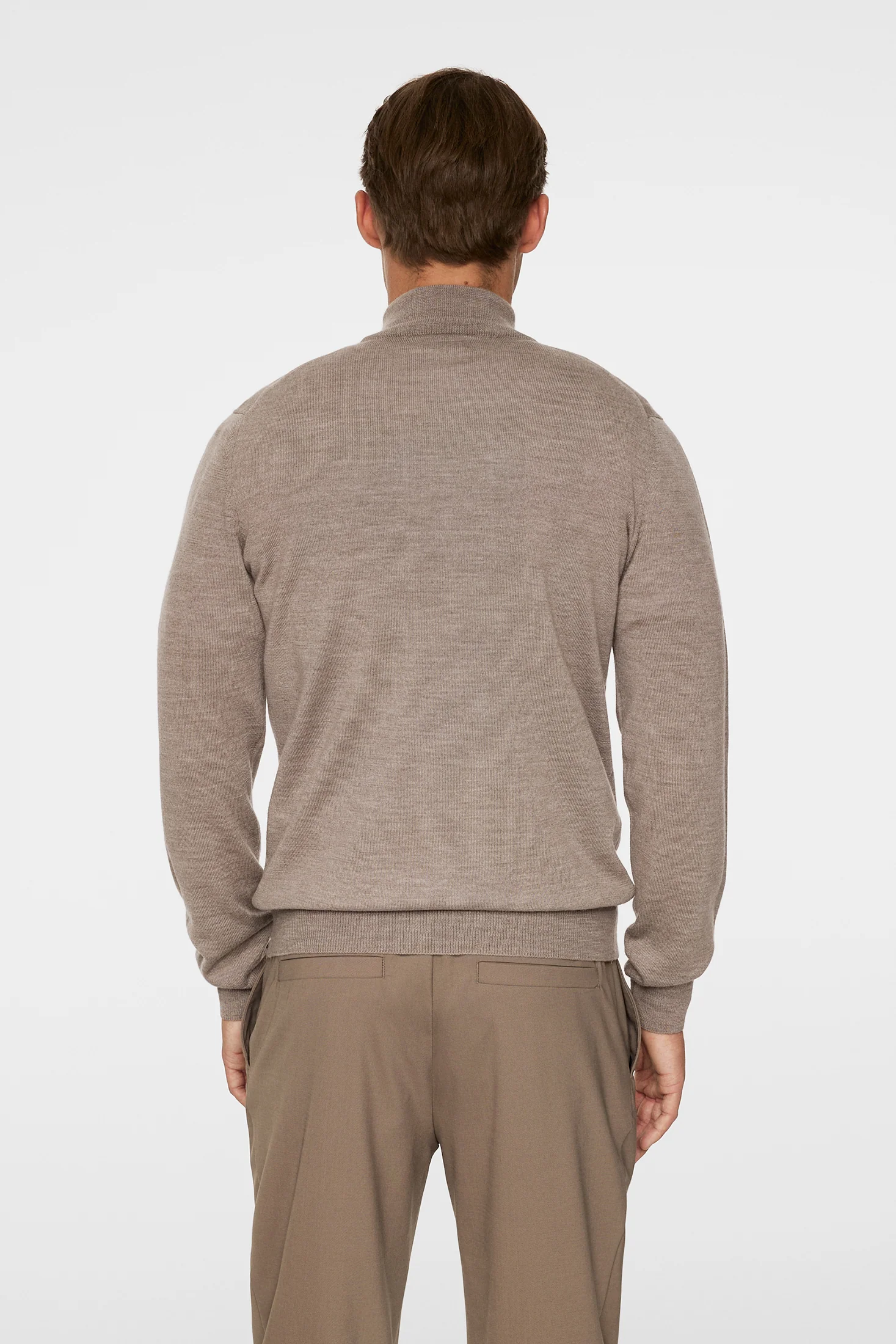Kiyan Merino Quarter Zip / Brindle Melange - Image 3