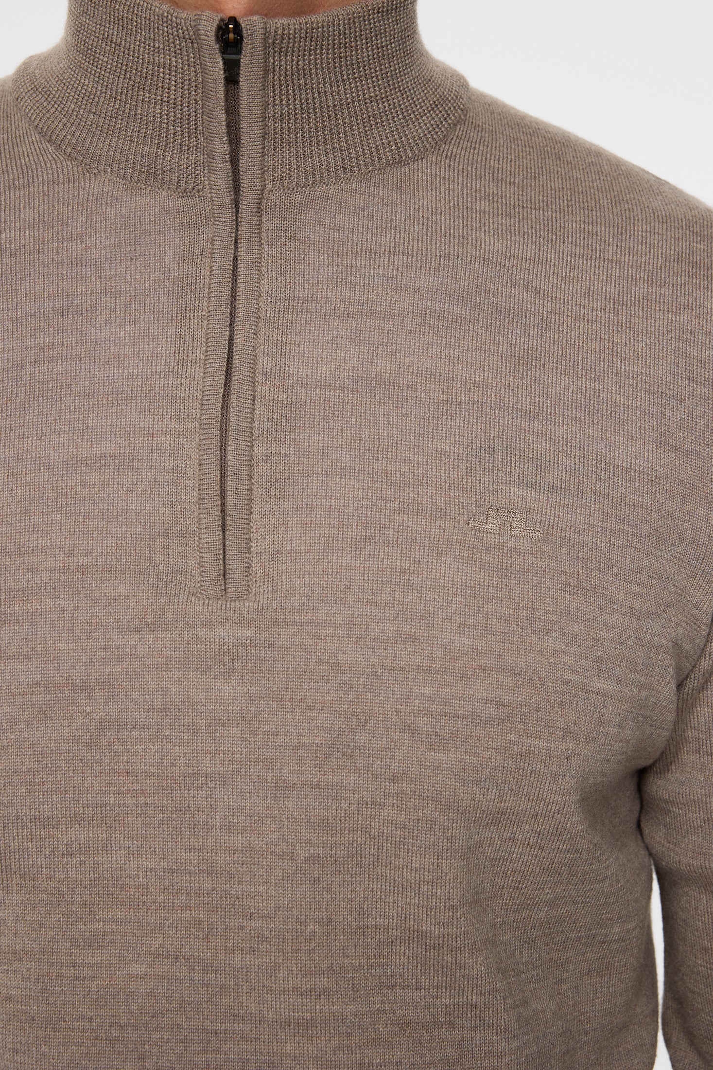 Kiyan Merino Quarter Zip / Brindle Melange - Image 6