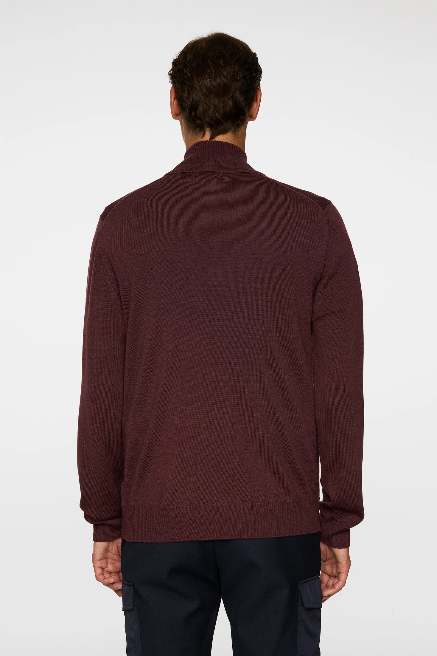 Kiyan Merino Quarter Zip / Huckleberry - Image 3