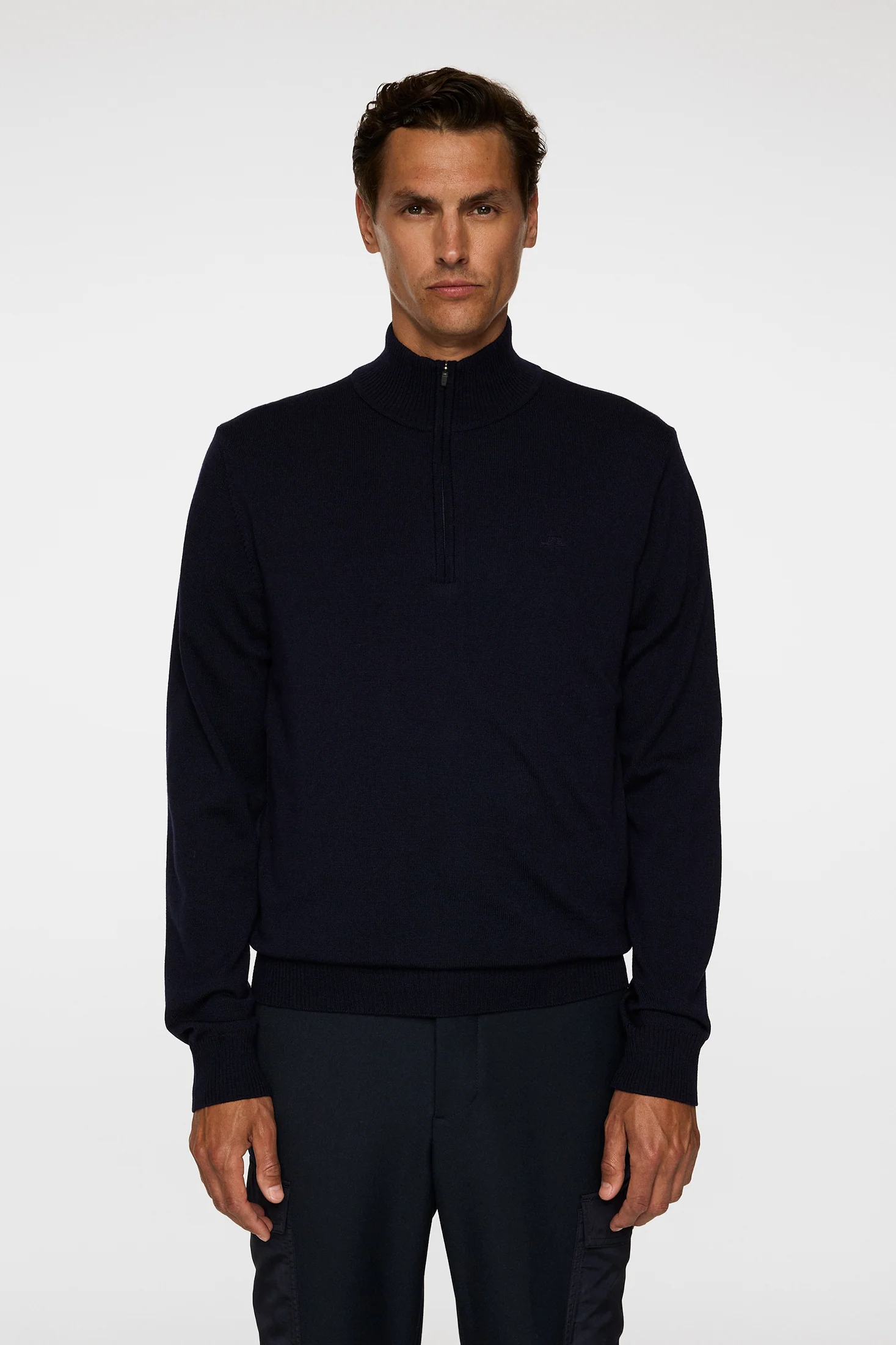 Kiyan Merino Quarter Zip / JL Navy - Image 2