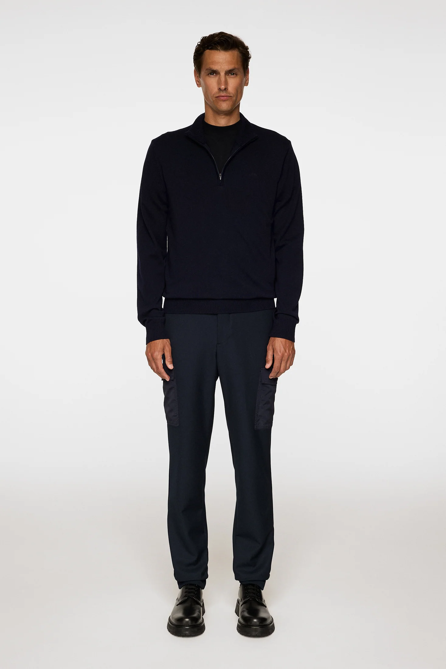 Kiyan Merino Quarter Zip / JL Navy - Image 4