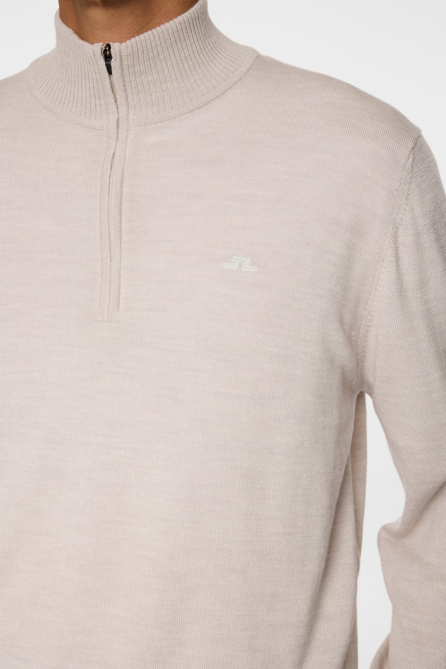 Kiyan Merino Quarter Zip / Moonbeam Melange - Image 6