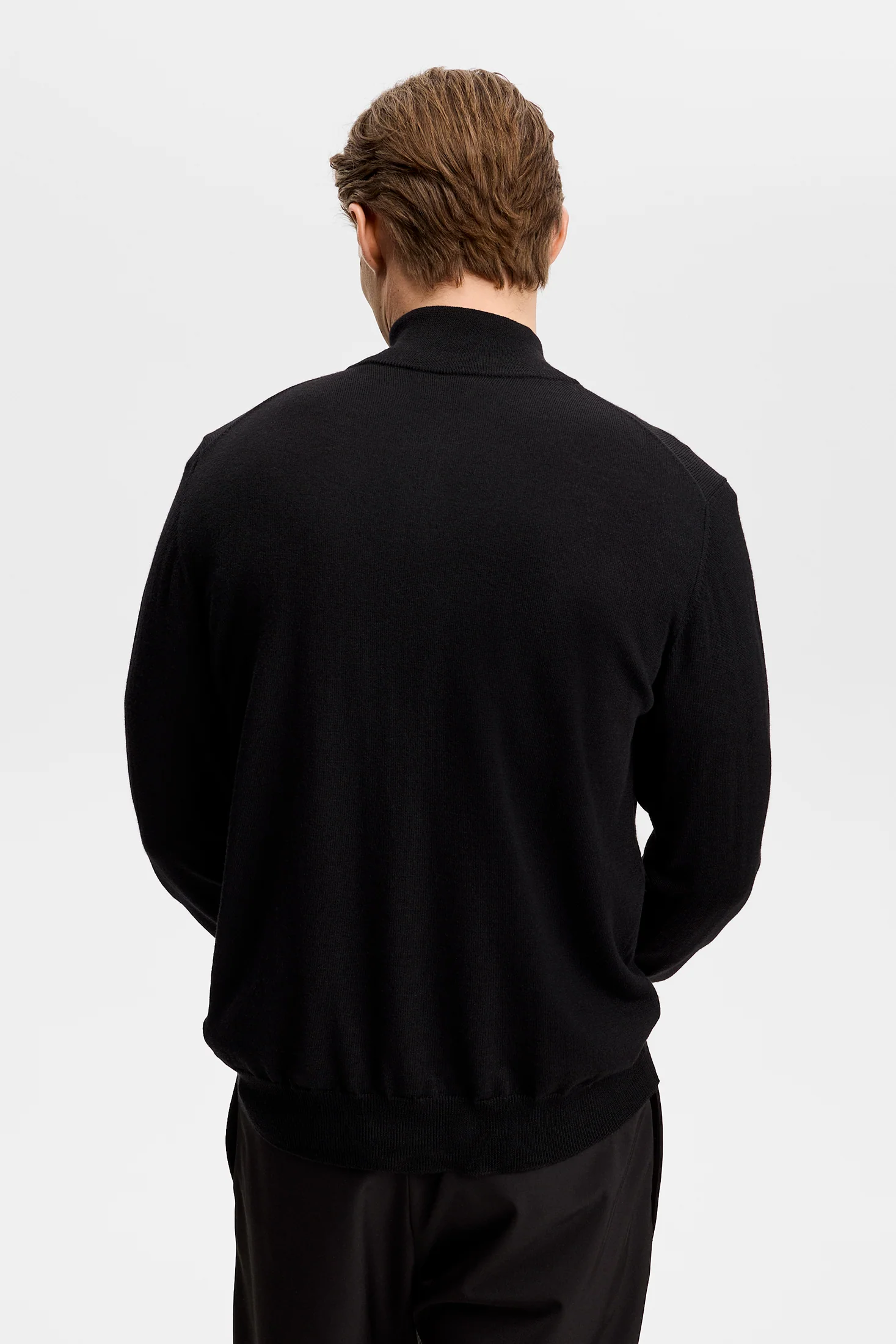 Kiyan Quarter Zip Sweater / Black - Image 3