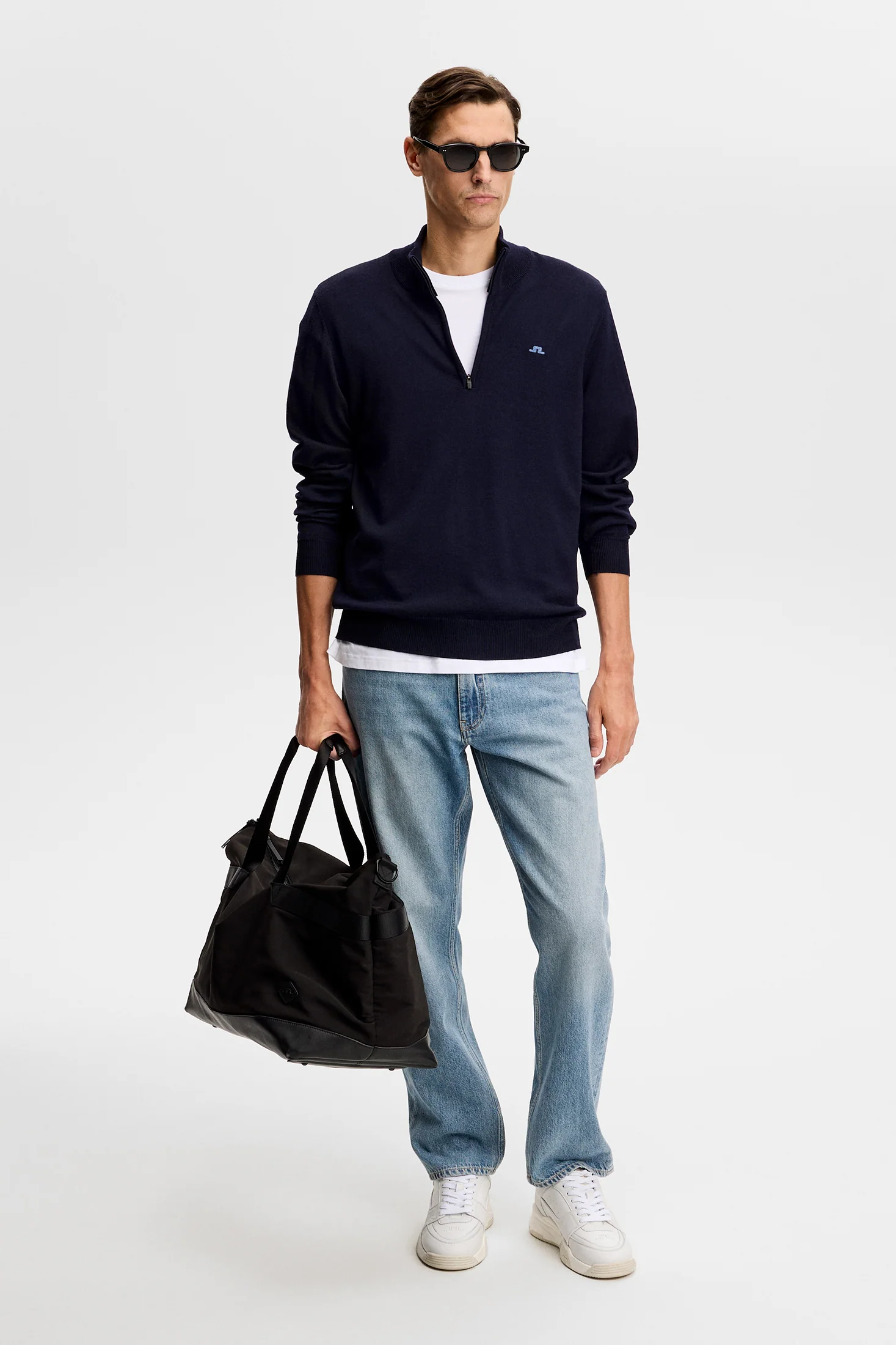 Kiyan Quarter Zip Sweater / JL Navy - Image 4