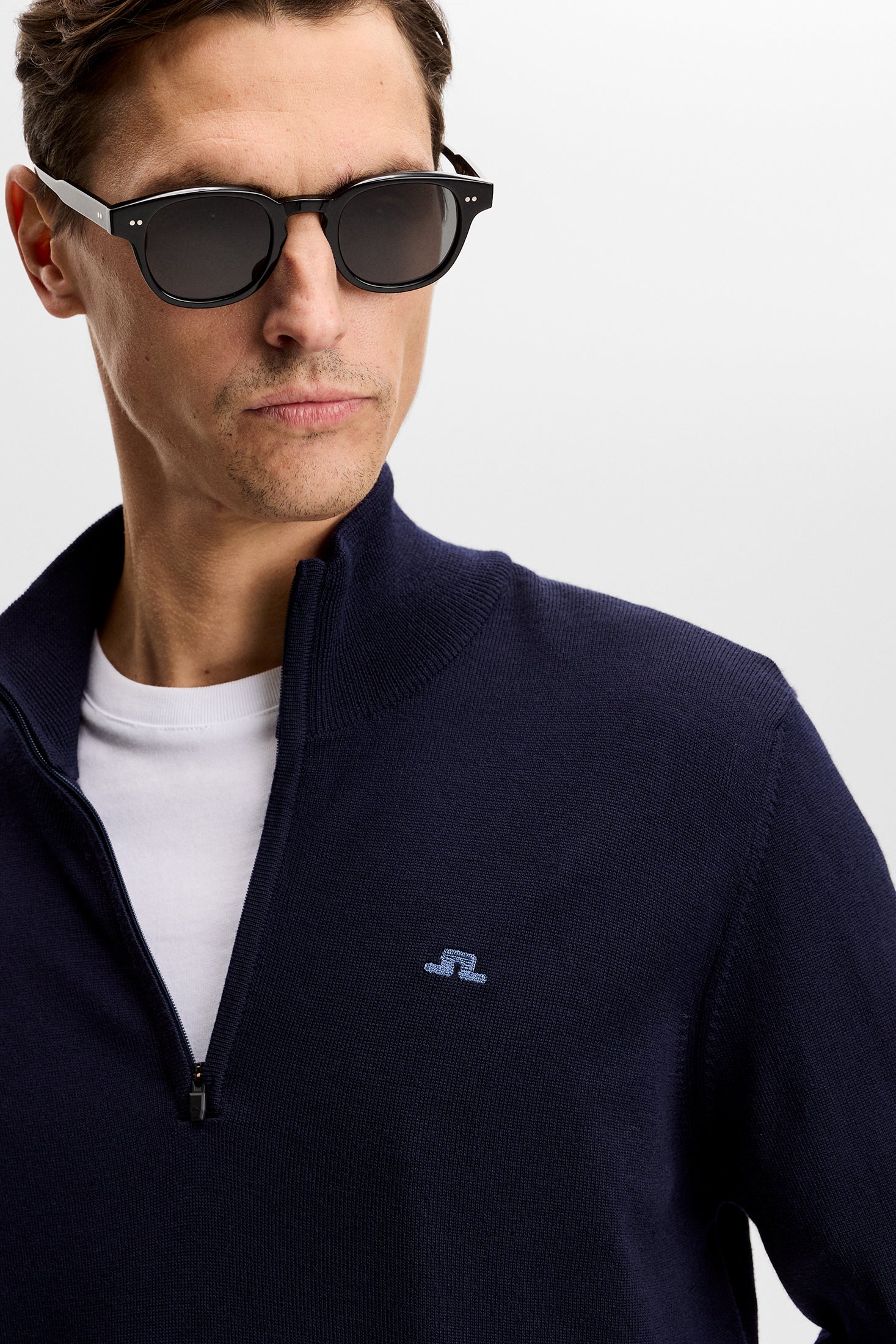 Kiyan Quarter Zip Sweater / JL Navy - Image 5