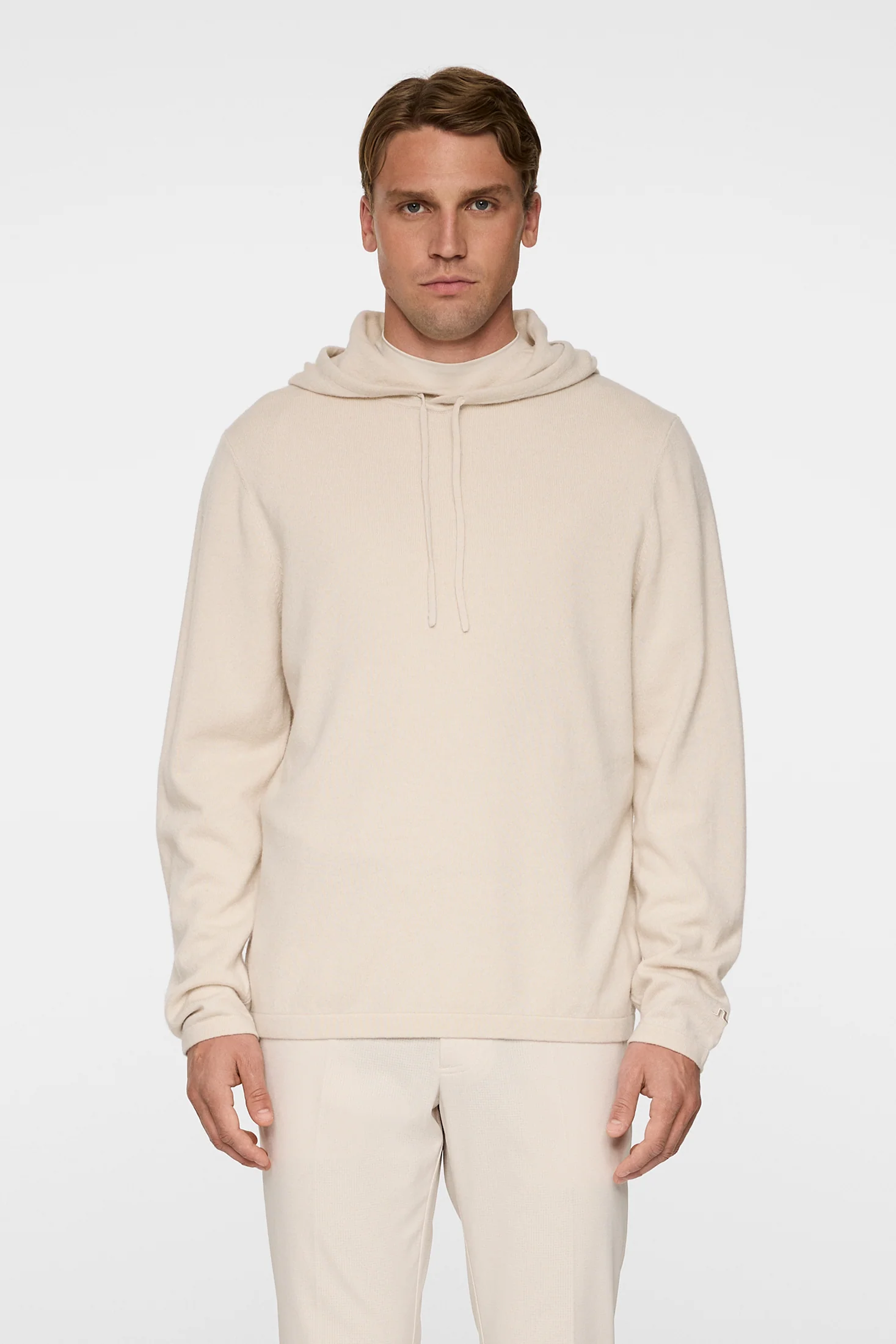 Kolton Cashmere Hoodie / Moonbeam - Image 2