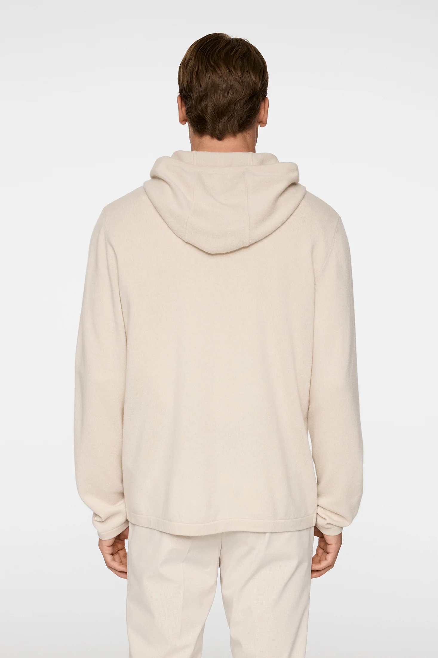 Kolton Cashmere Hoodie / Moonbeam - Image 3