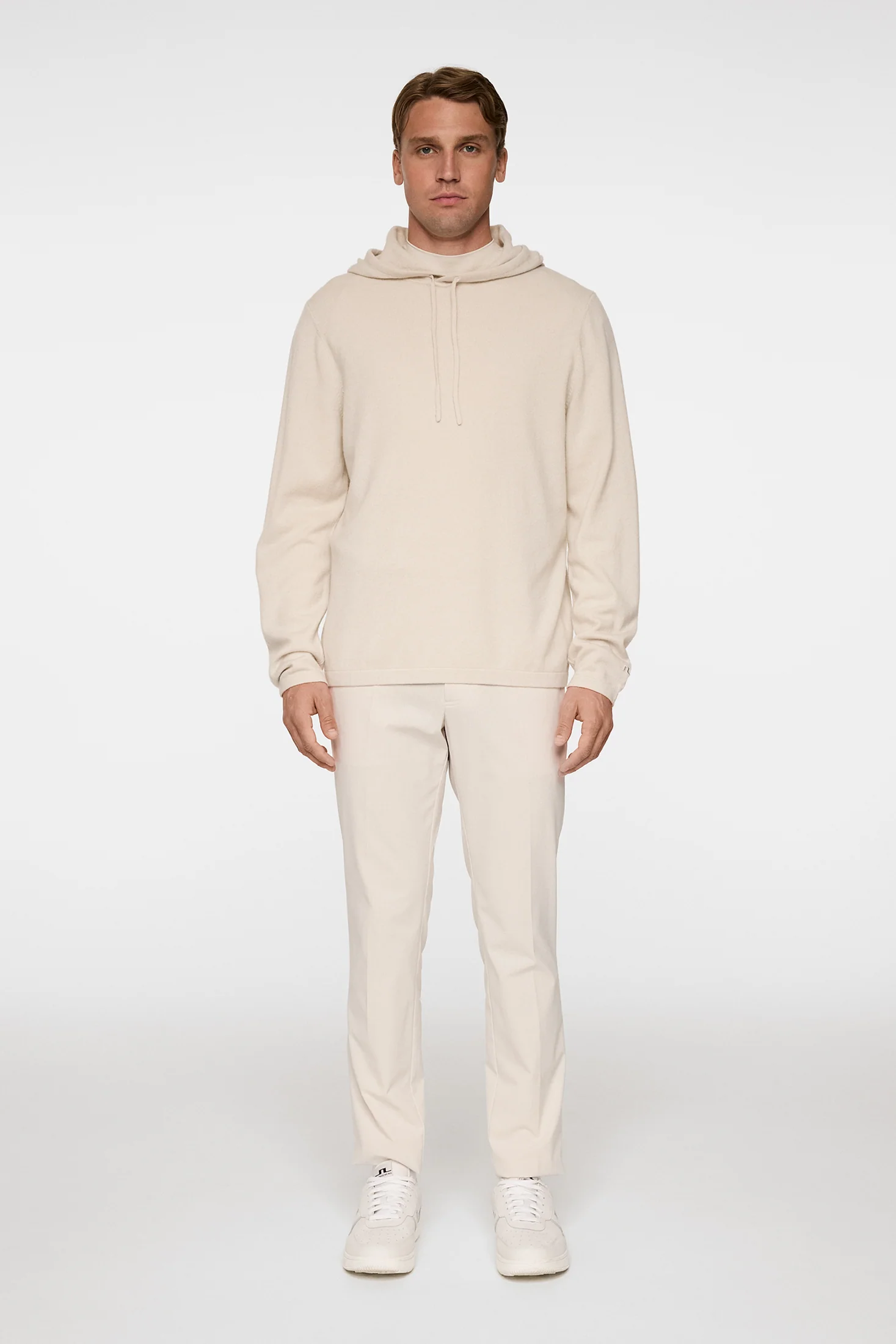 Kolton Cashmere Hoodie / Moonbeam - Image 4