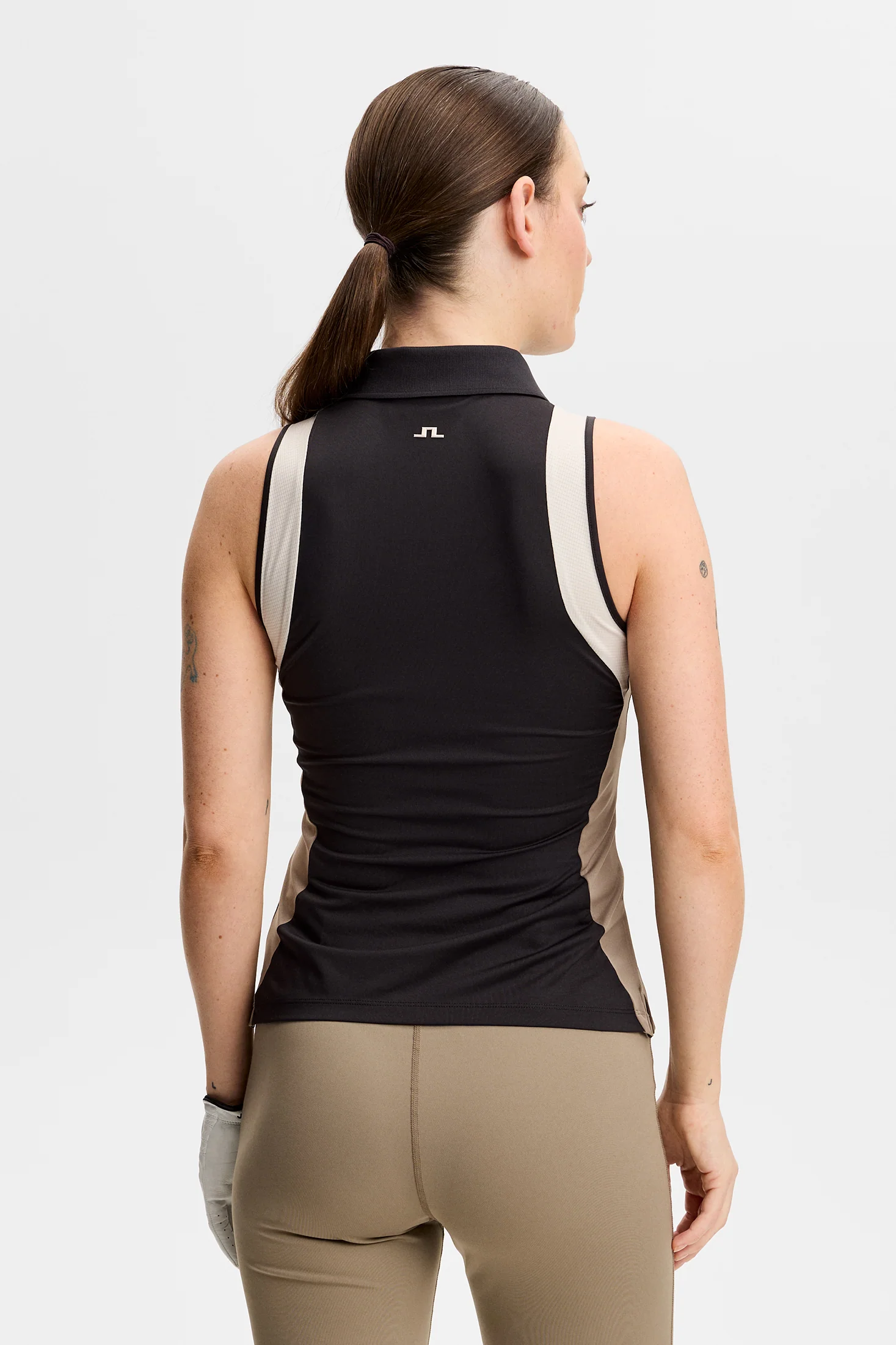 Krissi Sleeveless Polo / Black - Image 3