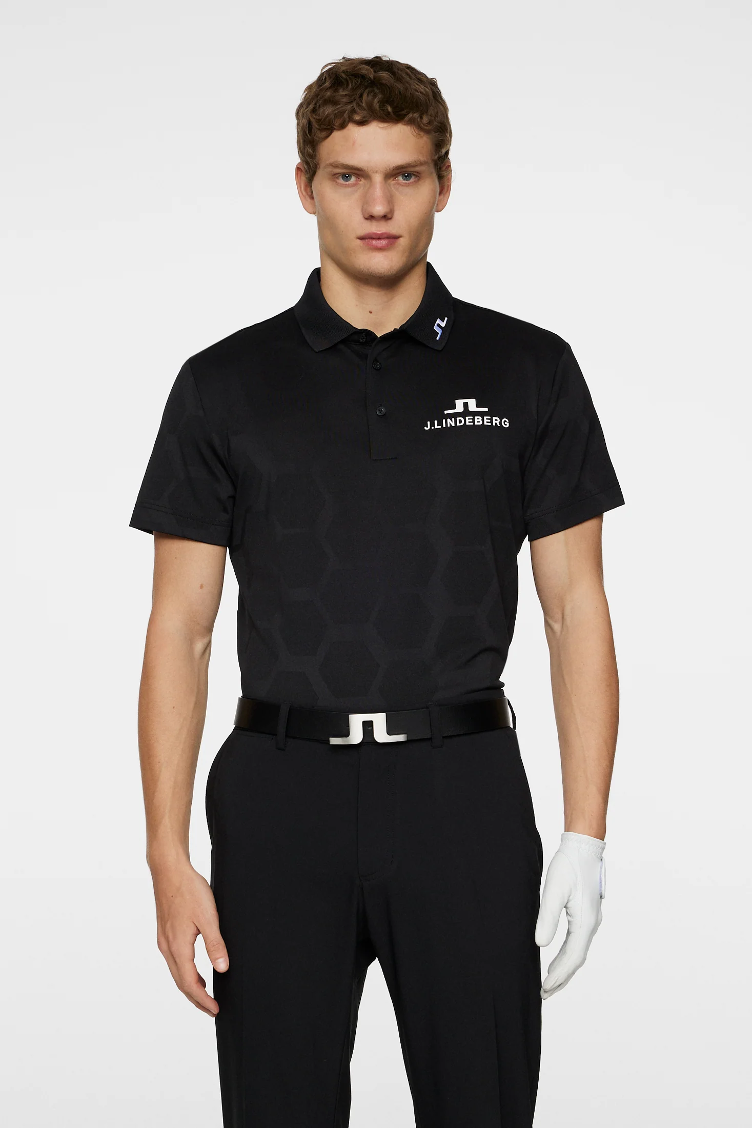 KV Tour Mesh Golf Polo / Causeway Black - Image 3