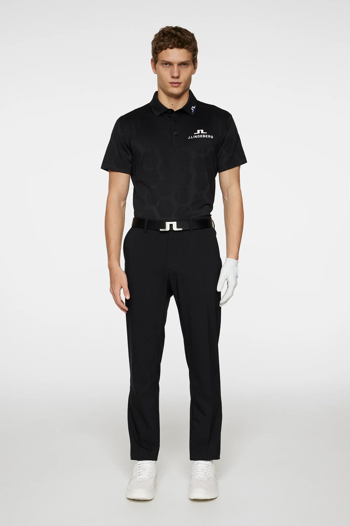 KV Tour Mesh Golf Polo / Causeway Black - Image 5